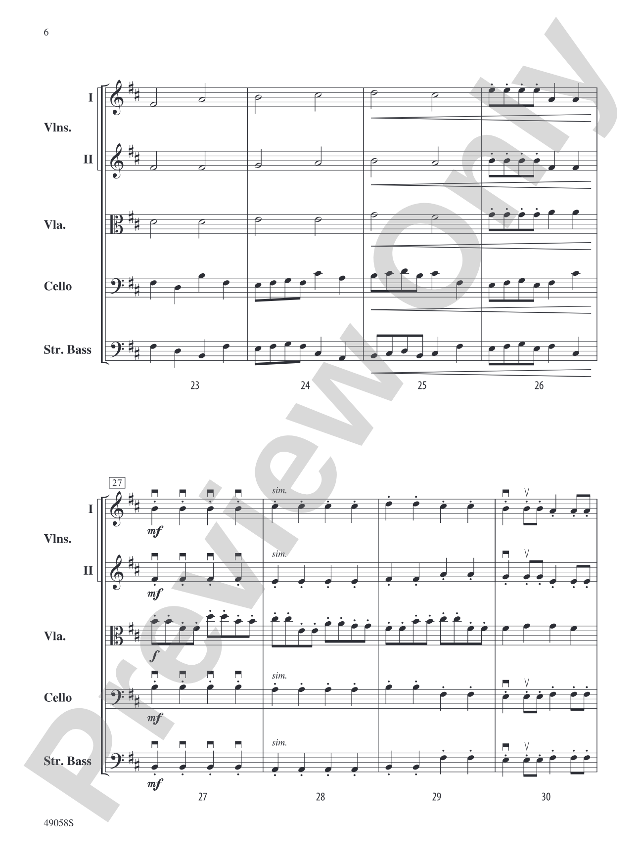 Broken Runes: String Orchestra Conductor Score & Parts