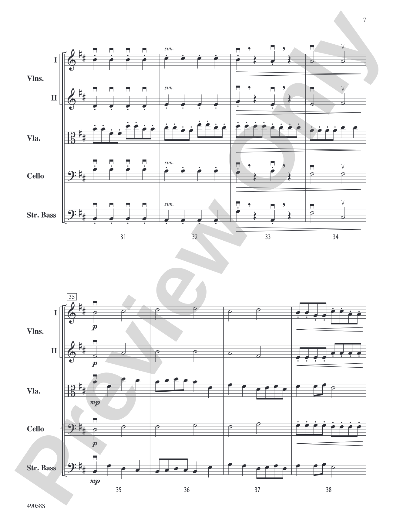 Broken Runes: String Orchestra Conductor Score & Parts