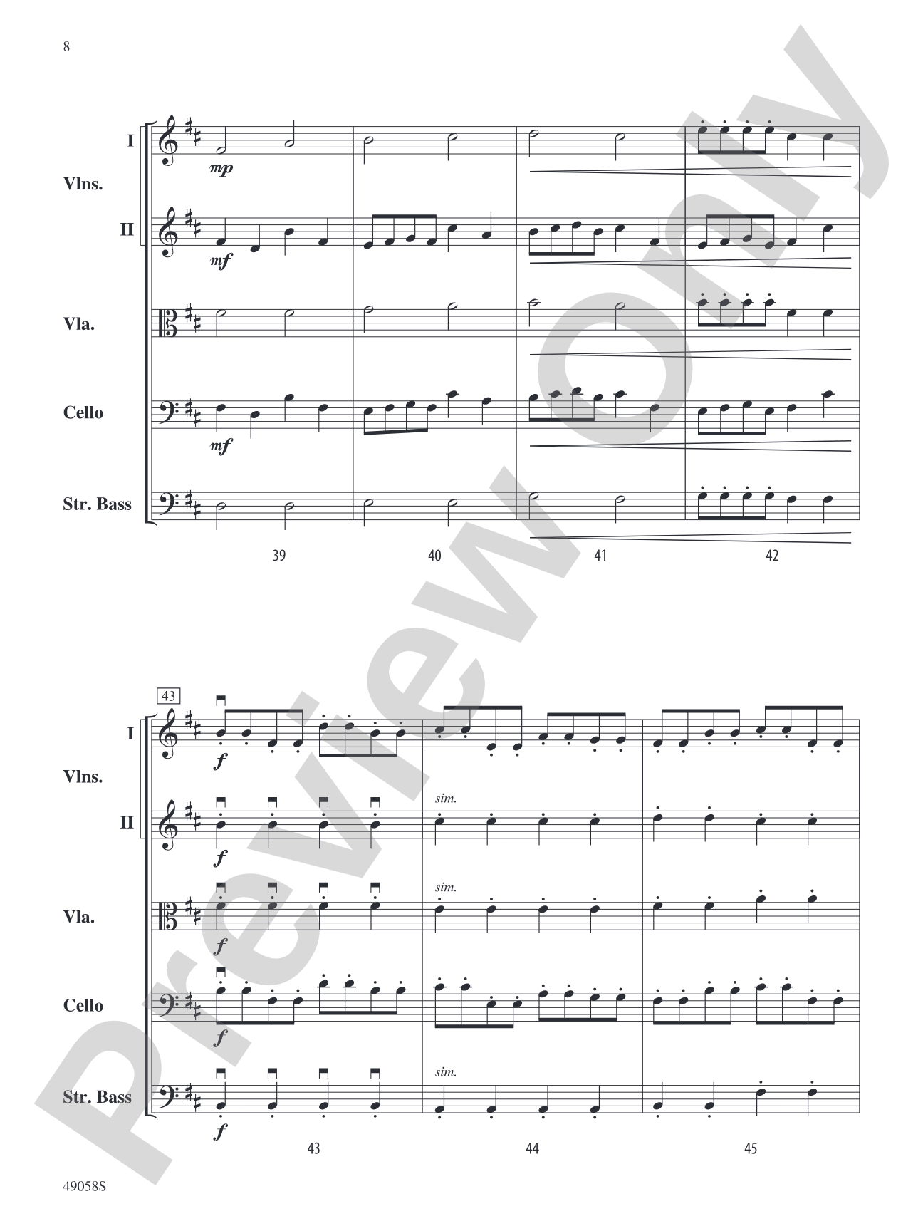 Broken Runes: String Orchestra Conductor Score & Parts
