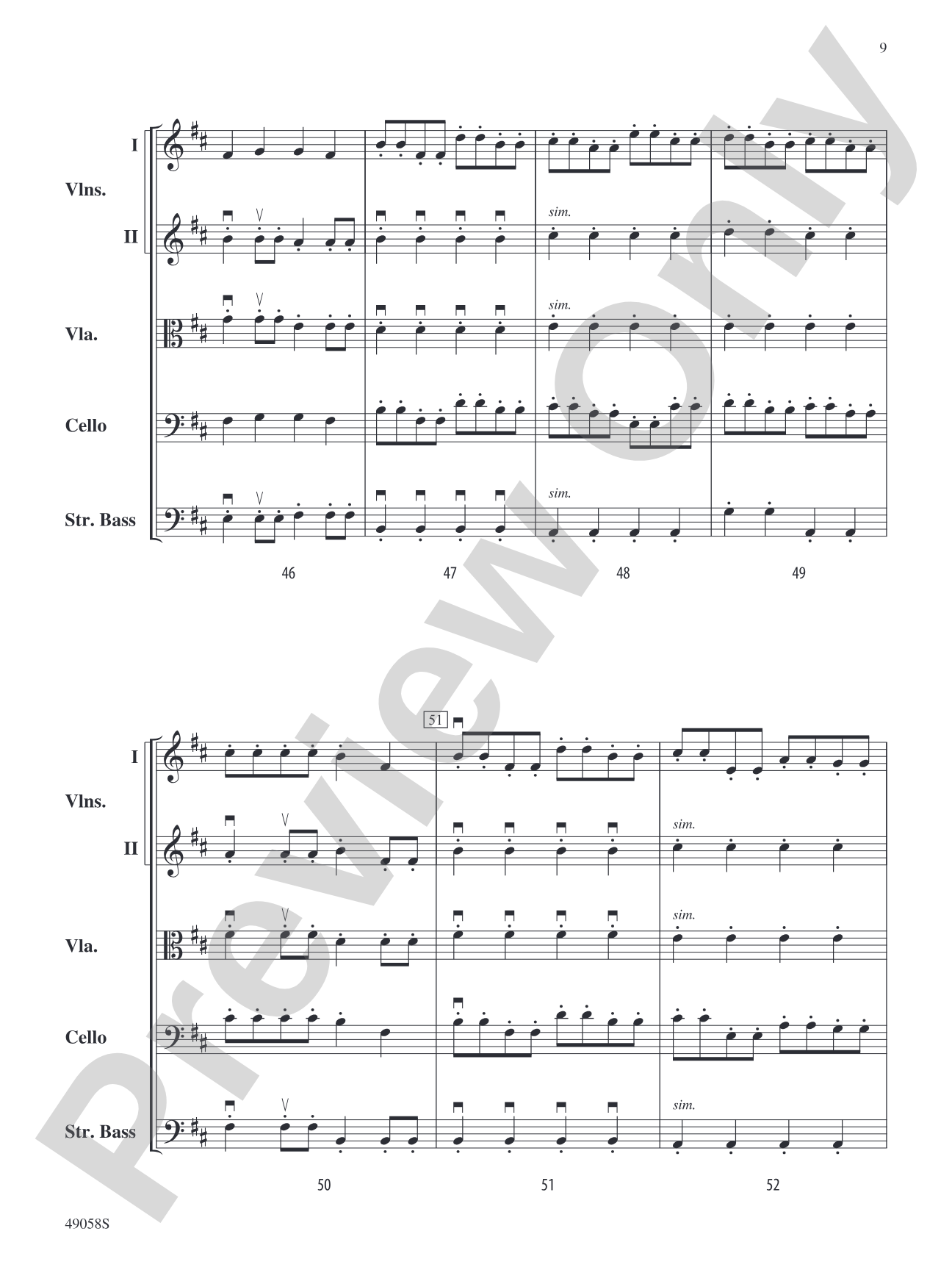 Broken Runes: String Orchestra Conductor Score & Parts