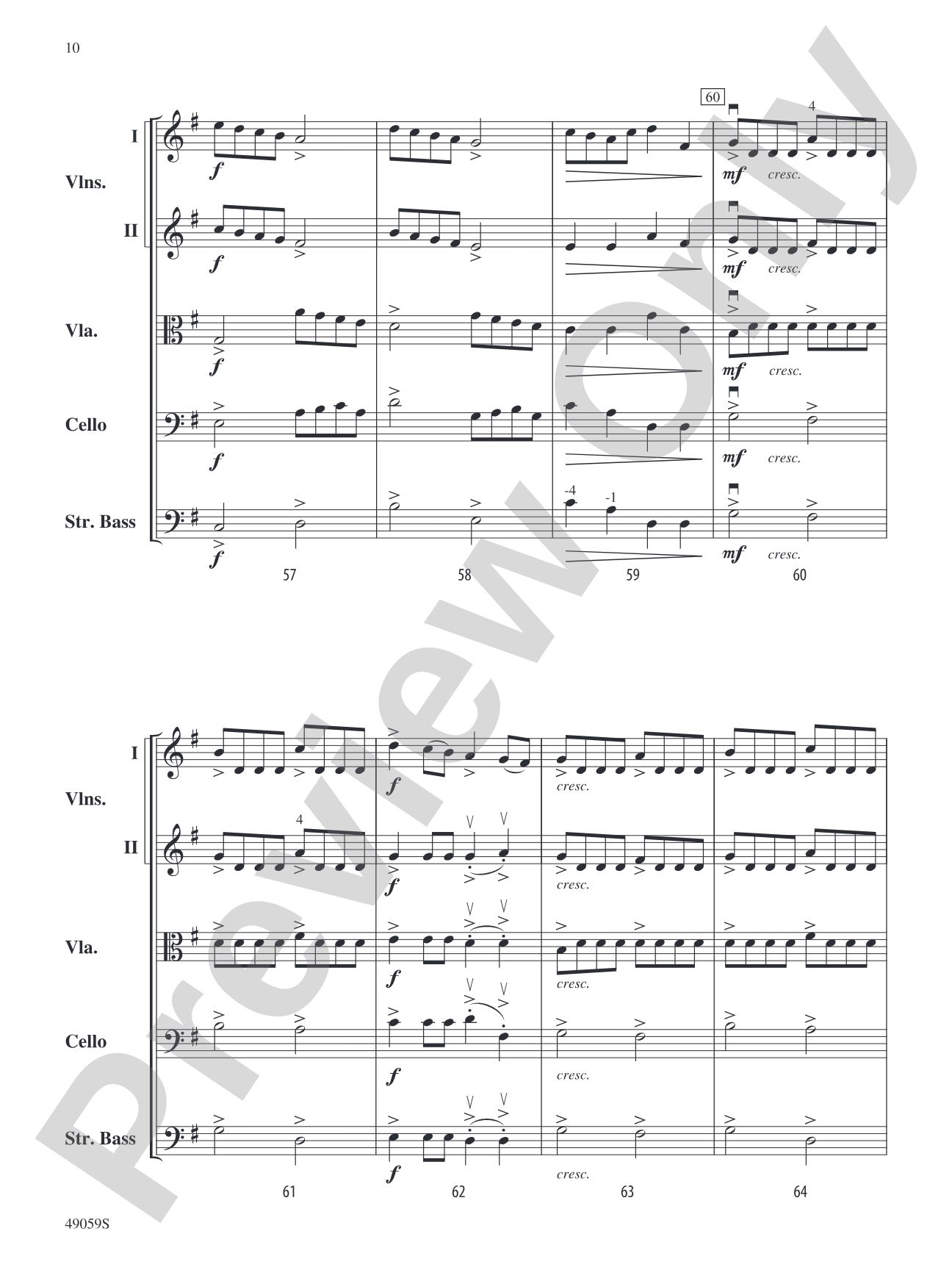 Sinfonietta for Strings: String Orchestra Conductor Score & Parts