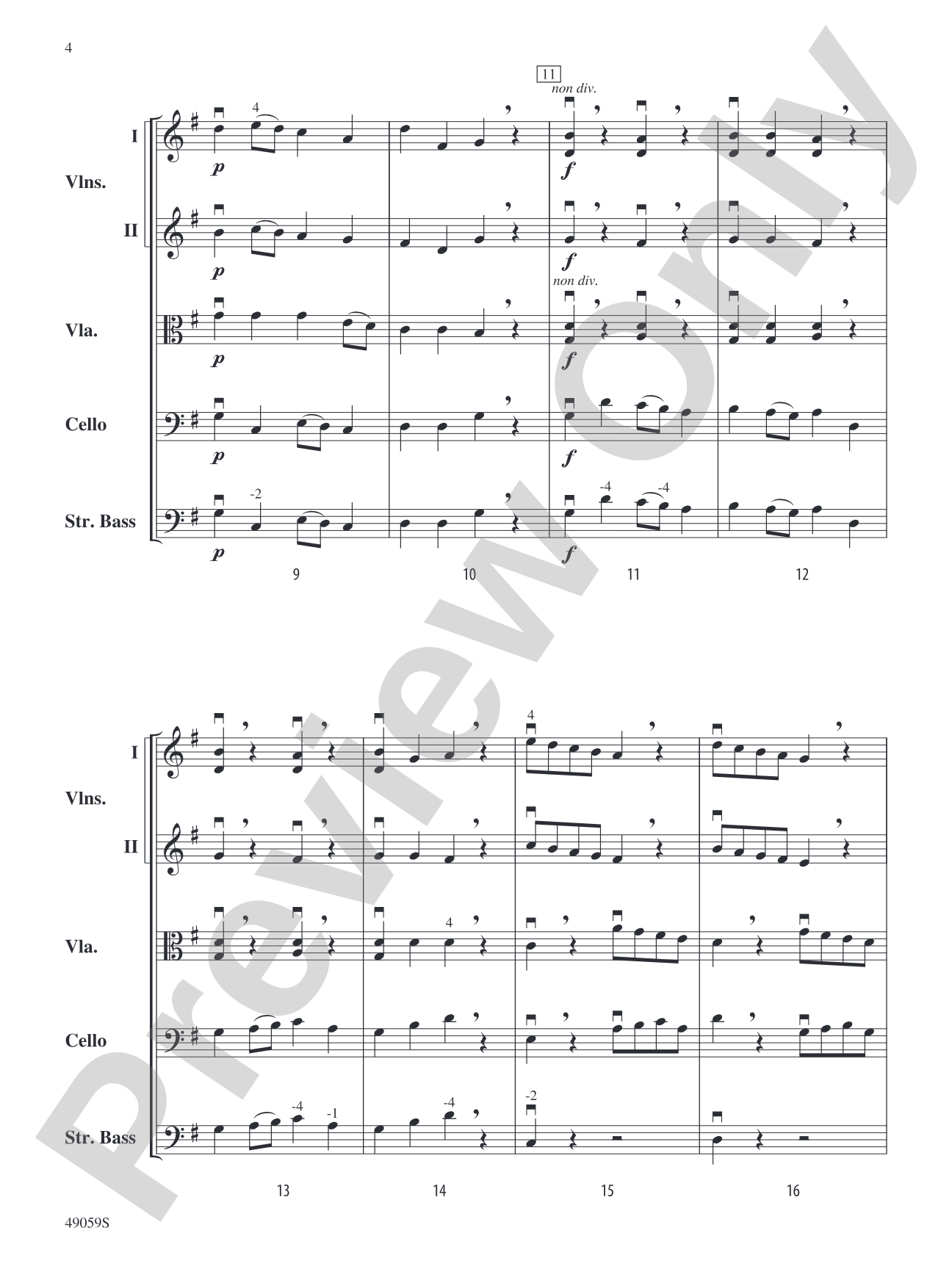 Sinfonietta for Strings: String Orchestra Conductor Score & Parts