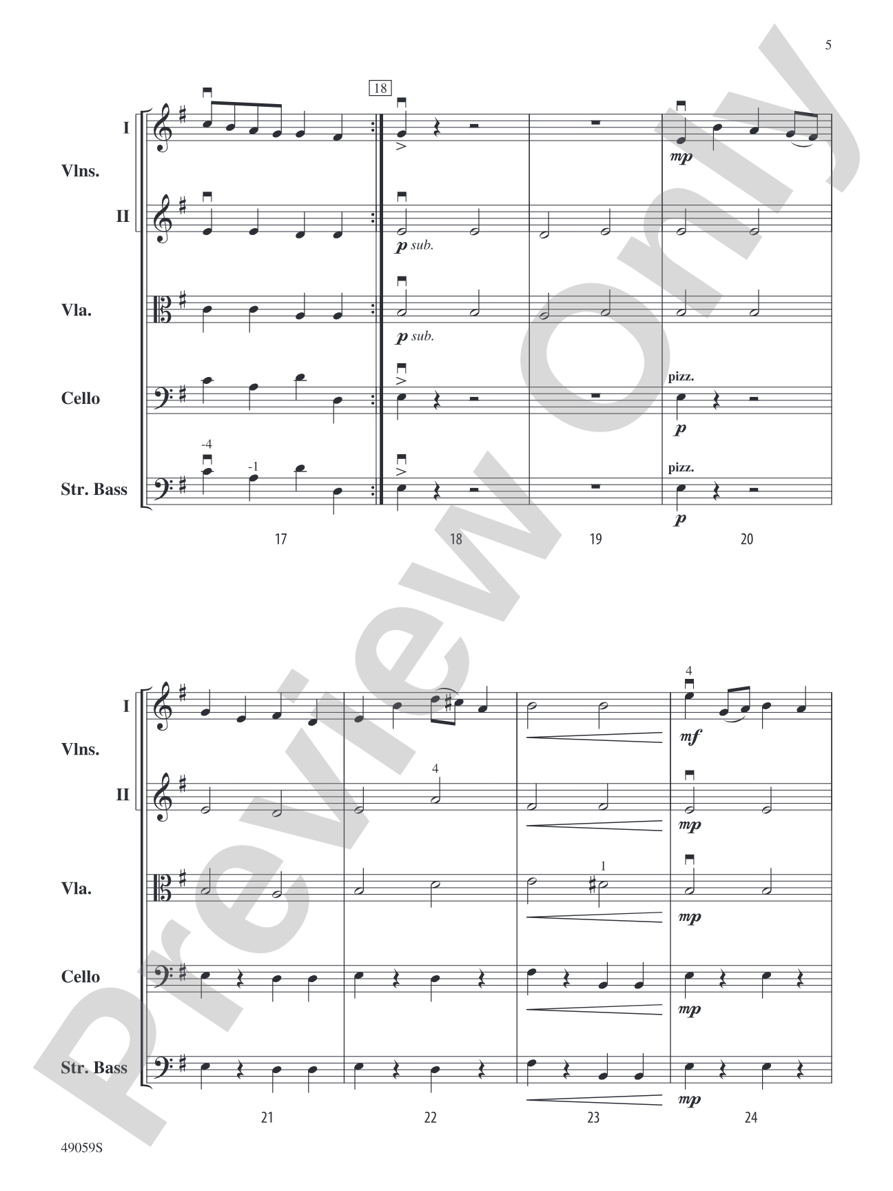 Sinfonietta for Strings: String Orchestra Conductor Score & Parts