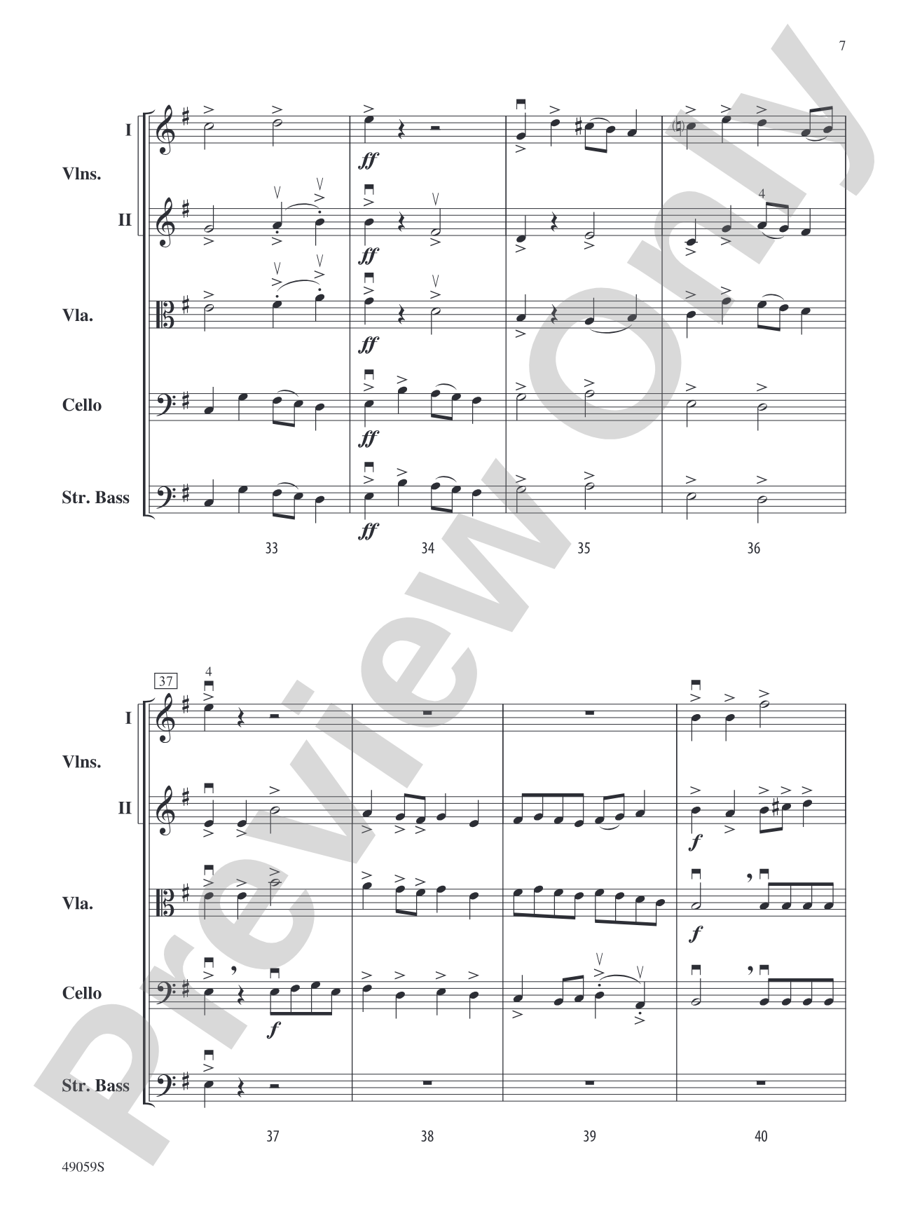 Sinfonietta for Strings: String Orchestra Conductor Score & Parts