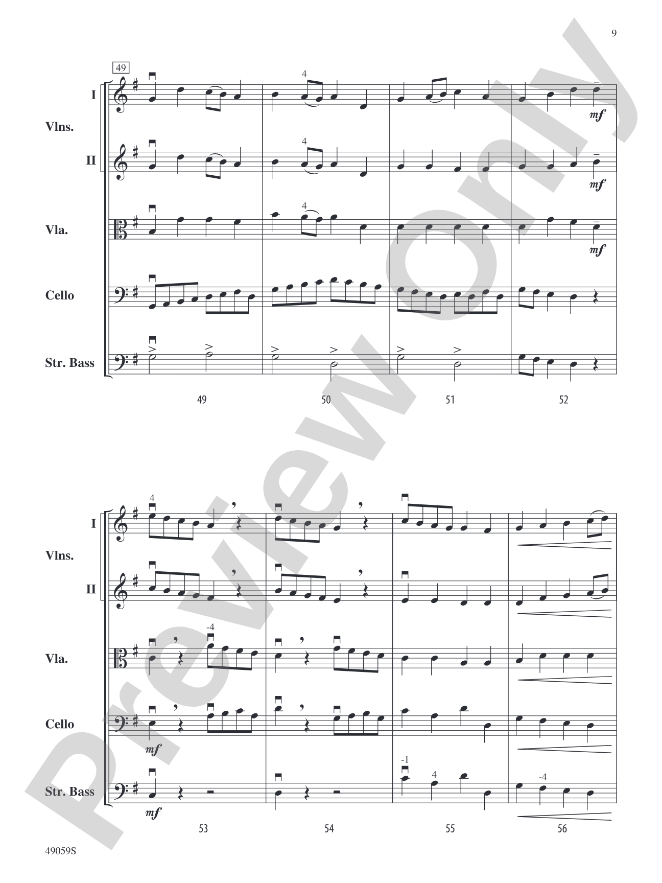 Sinfonietta for Strings: String Orchestra Conductor Score & Parts