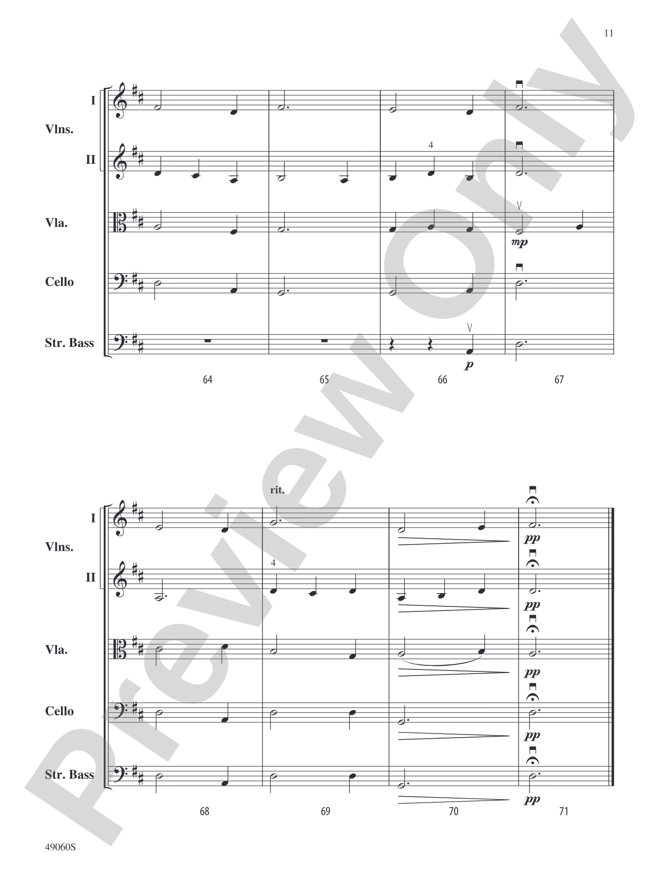 Majestic Moonlight: String Orchestra Conductor Score & Parts