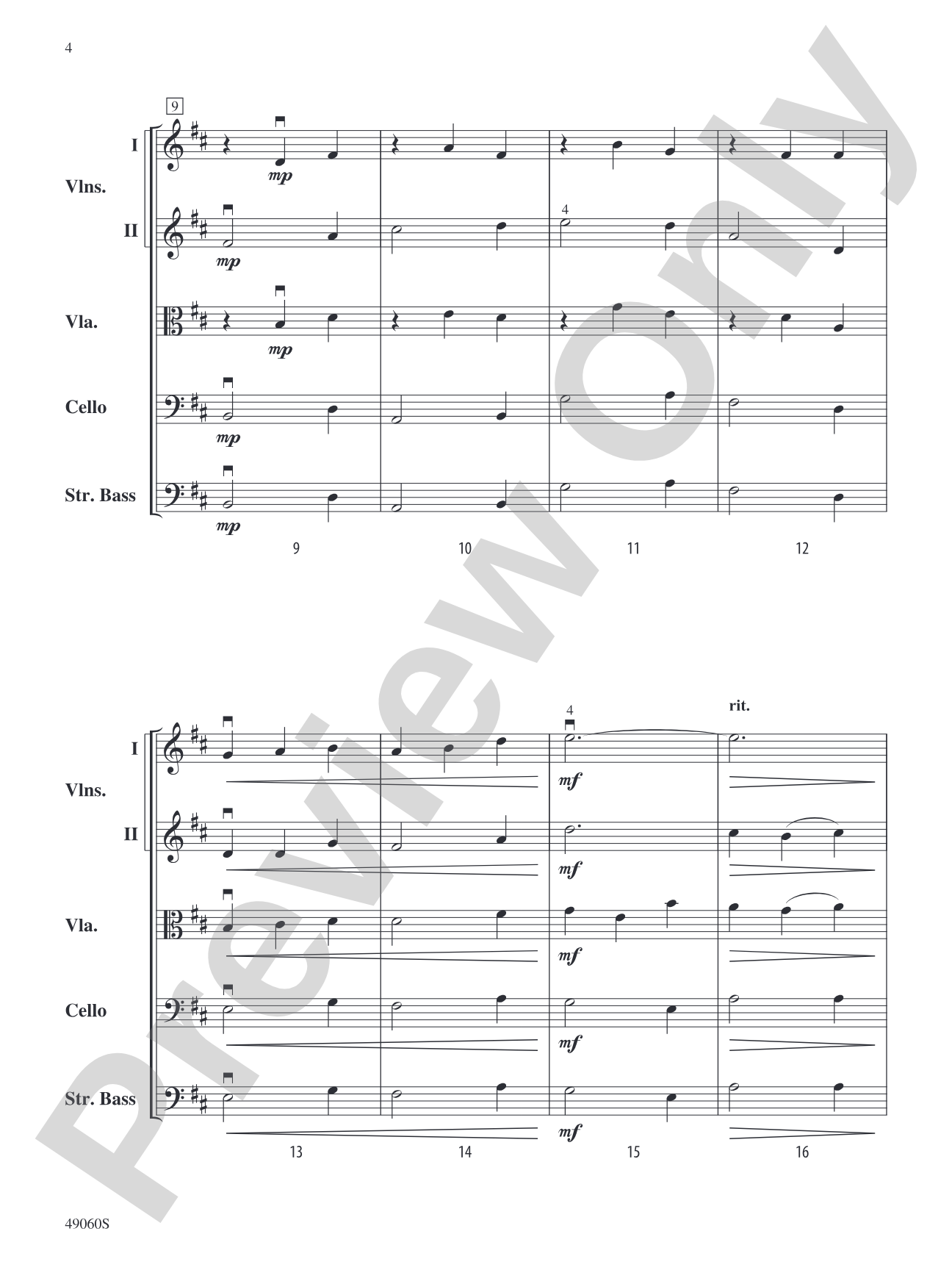 Majestic Moonlight: String Orchestra Conductor Score & Parts