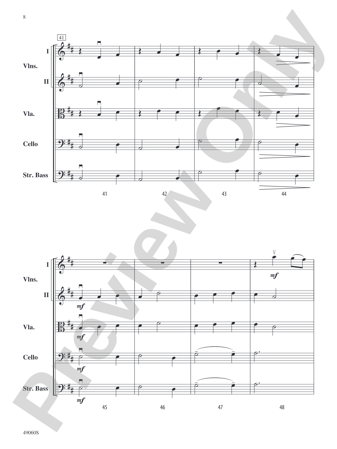 Majestic Moonlight: String Orchestra Conductor Score & Parts