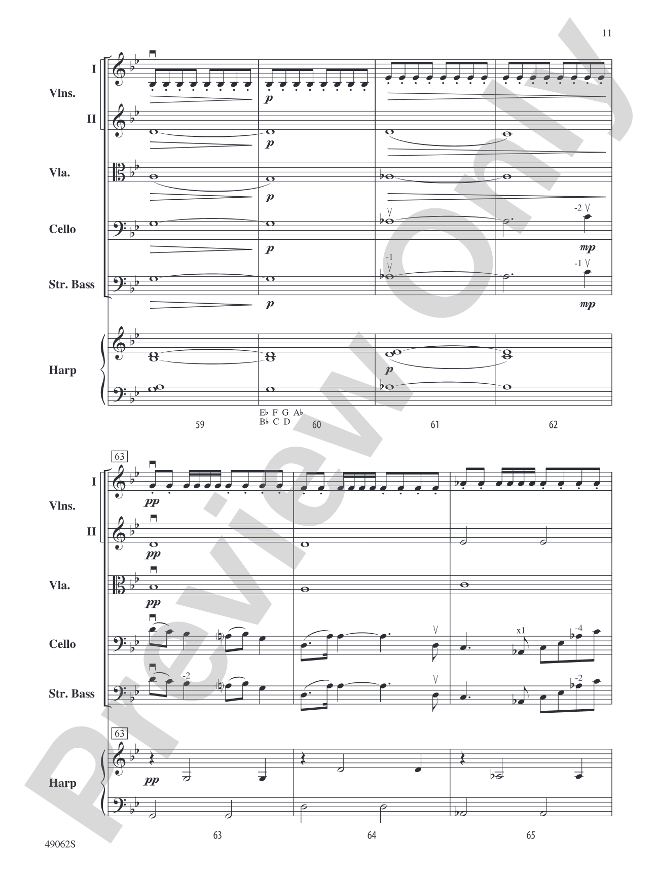 Through the Dark Domain: String Orchestra Conductor Score & Parts