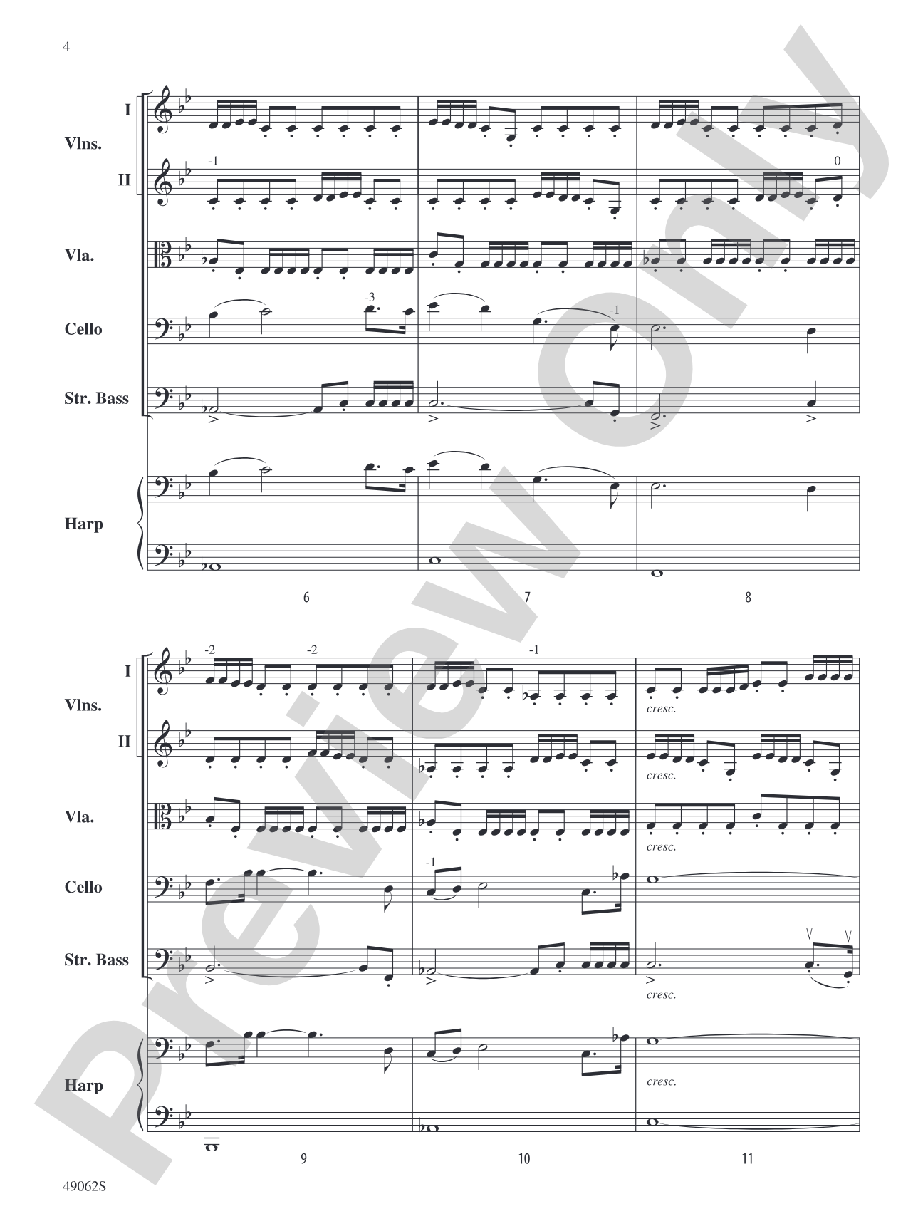 Through the Dark Domain: String Orchestra Conductor Score & Parts