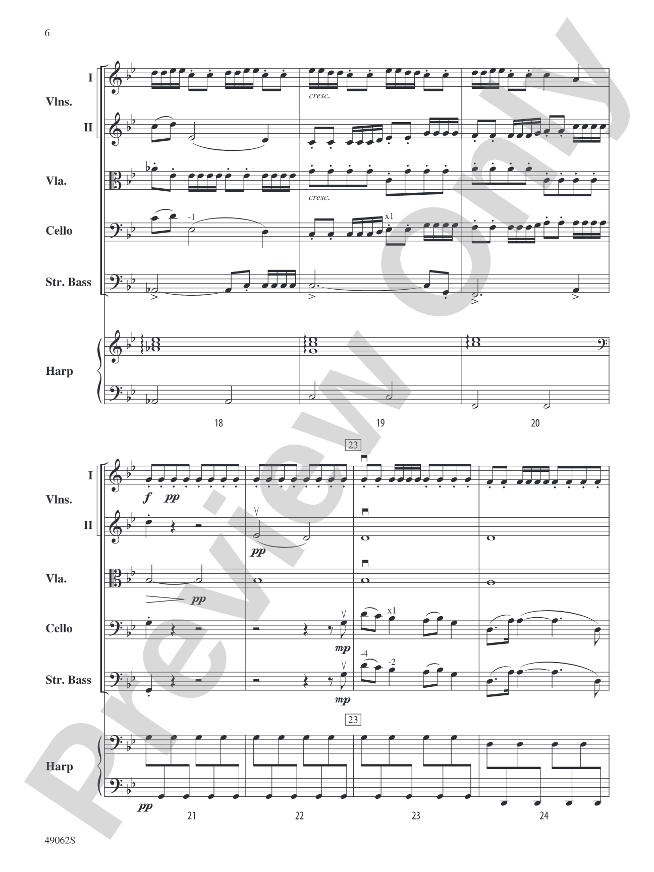 Through the Dark Domain: String Orchestra Conductor Score & Parts