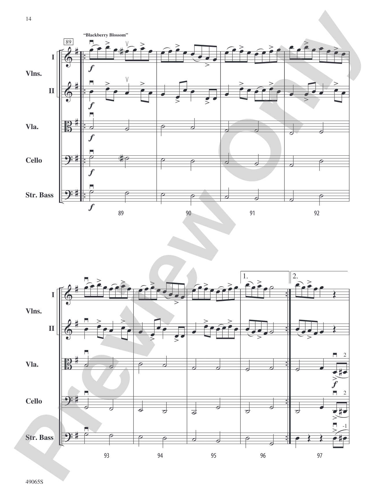 Fiddler's Fortune: String Orchestra Conductor Score & Parts