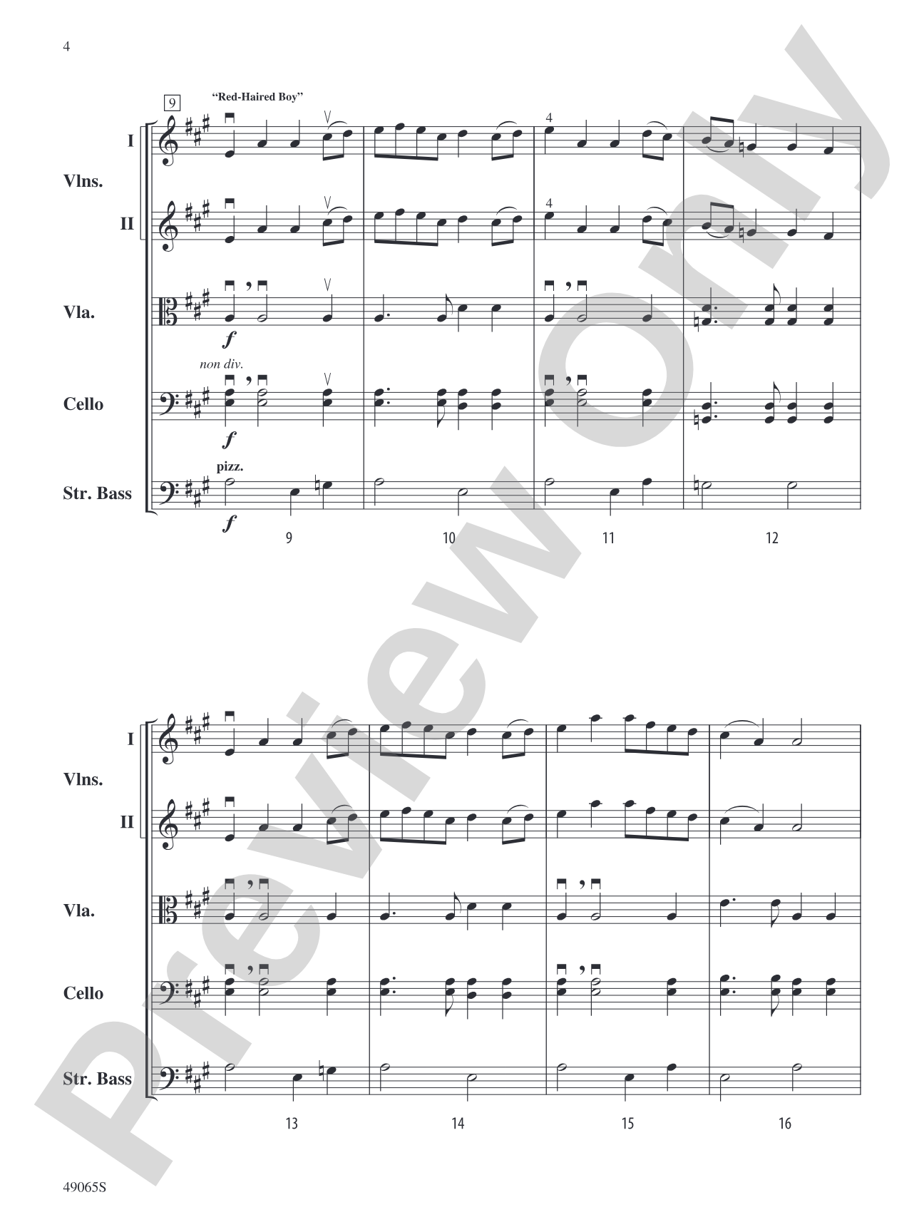 Fiddler's Fortune: String Orchestra Conductor Score & Parts