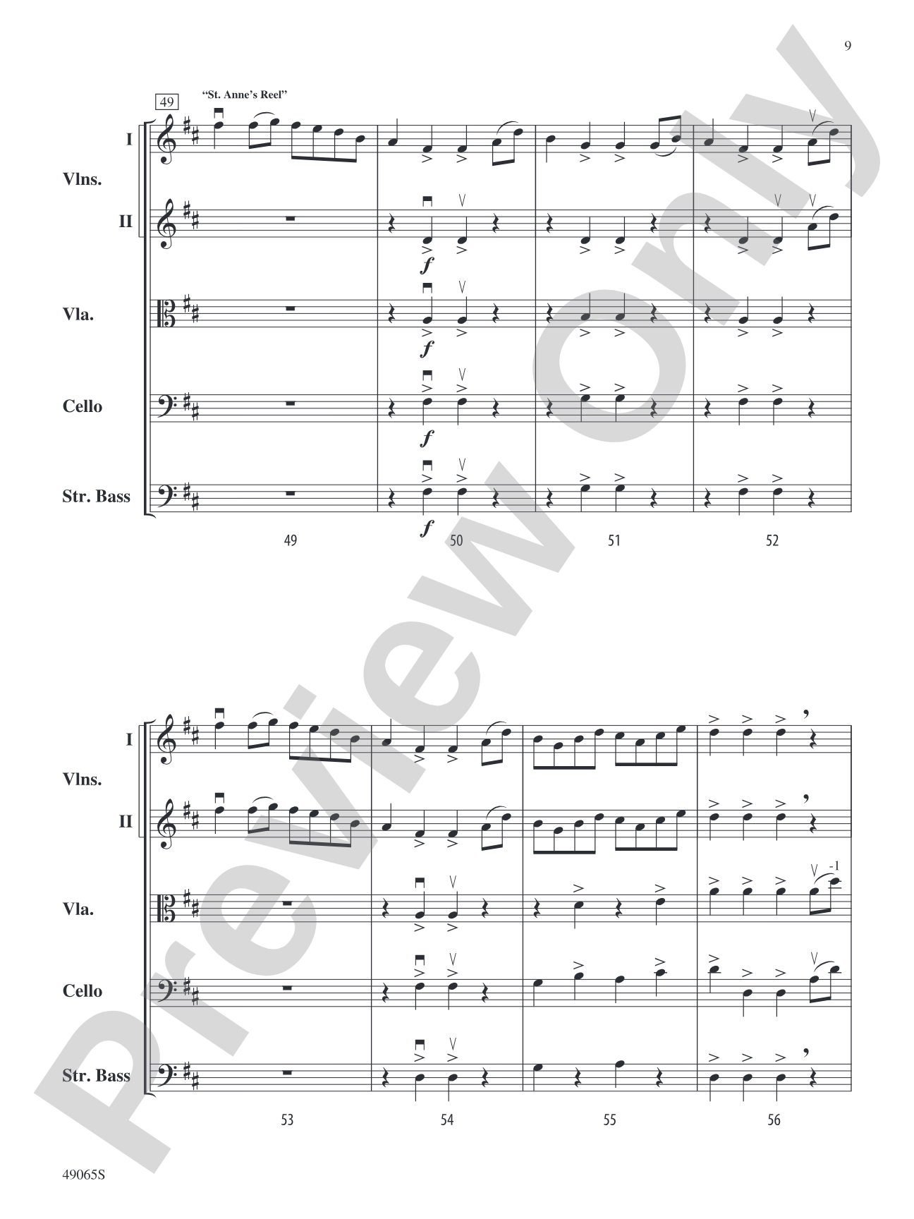 Fiddler's Fortune: String Orchestra Conductor Score & Parts