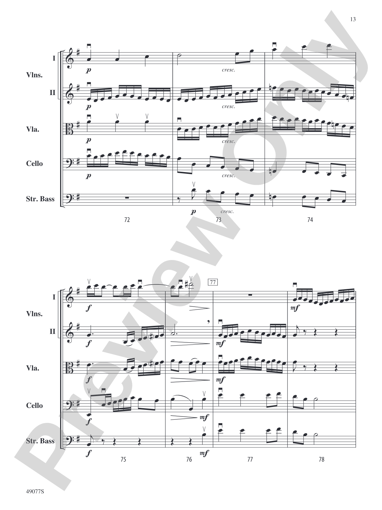 Yakama Variants: String Orchestra Conductor Score & Parts