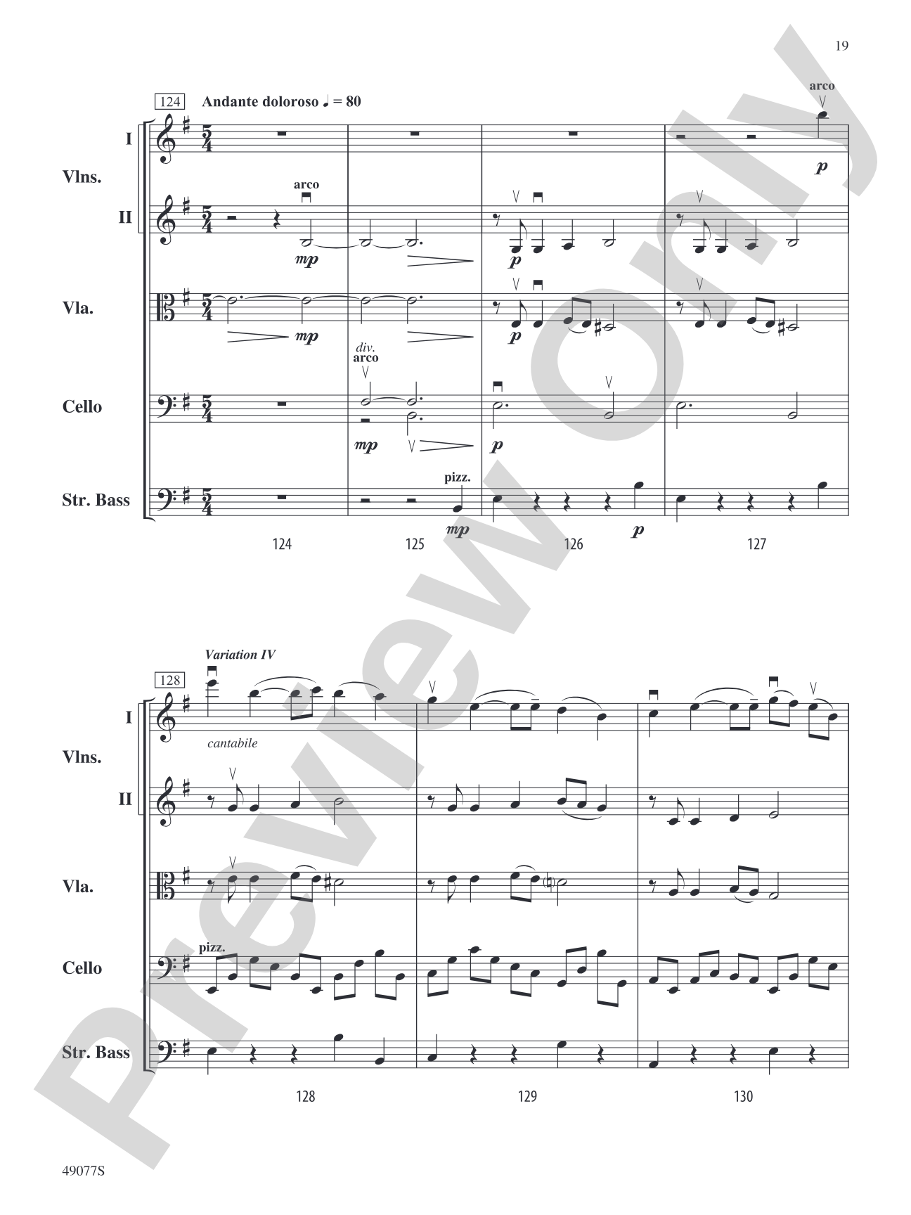 Yakama Variants: String Orchestra Conductor Score & Parts