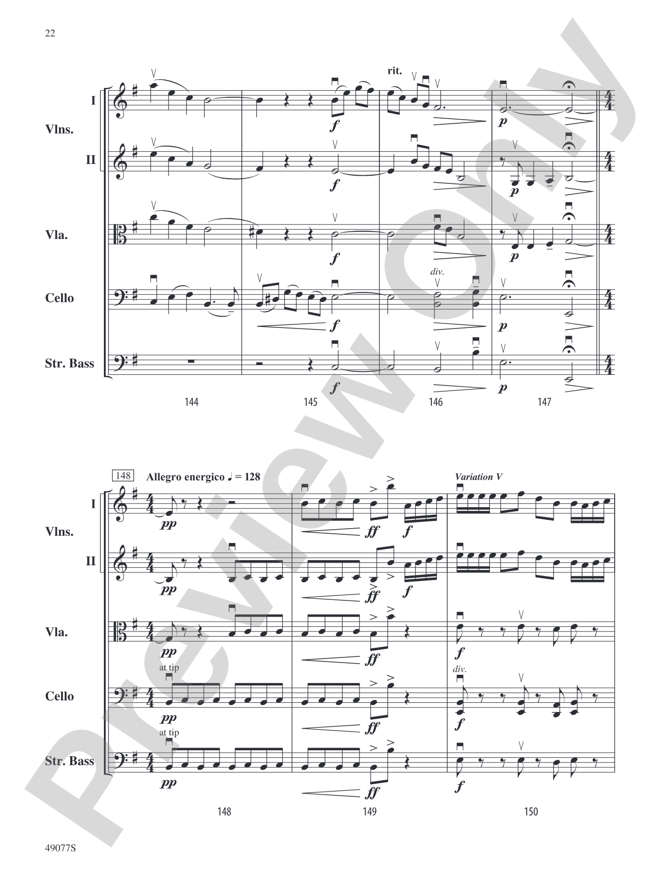 Yakama Variants: String Orchestra Conductor Score & Parts
