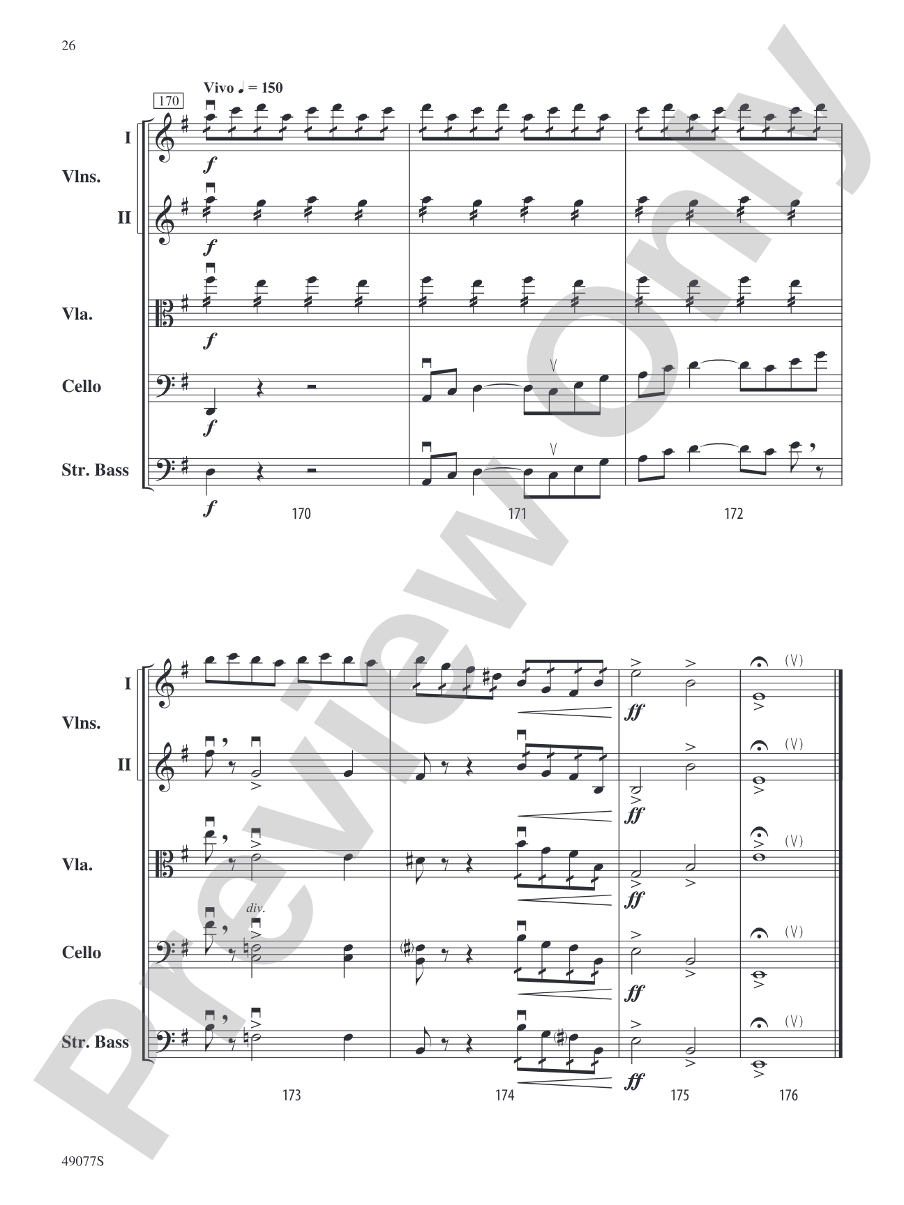 Yakama Variants: String Orchestra Conductor Score & Parts