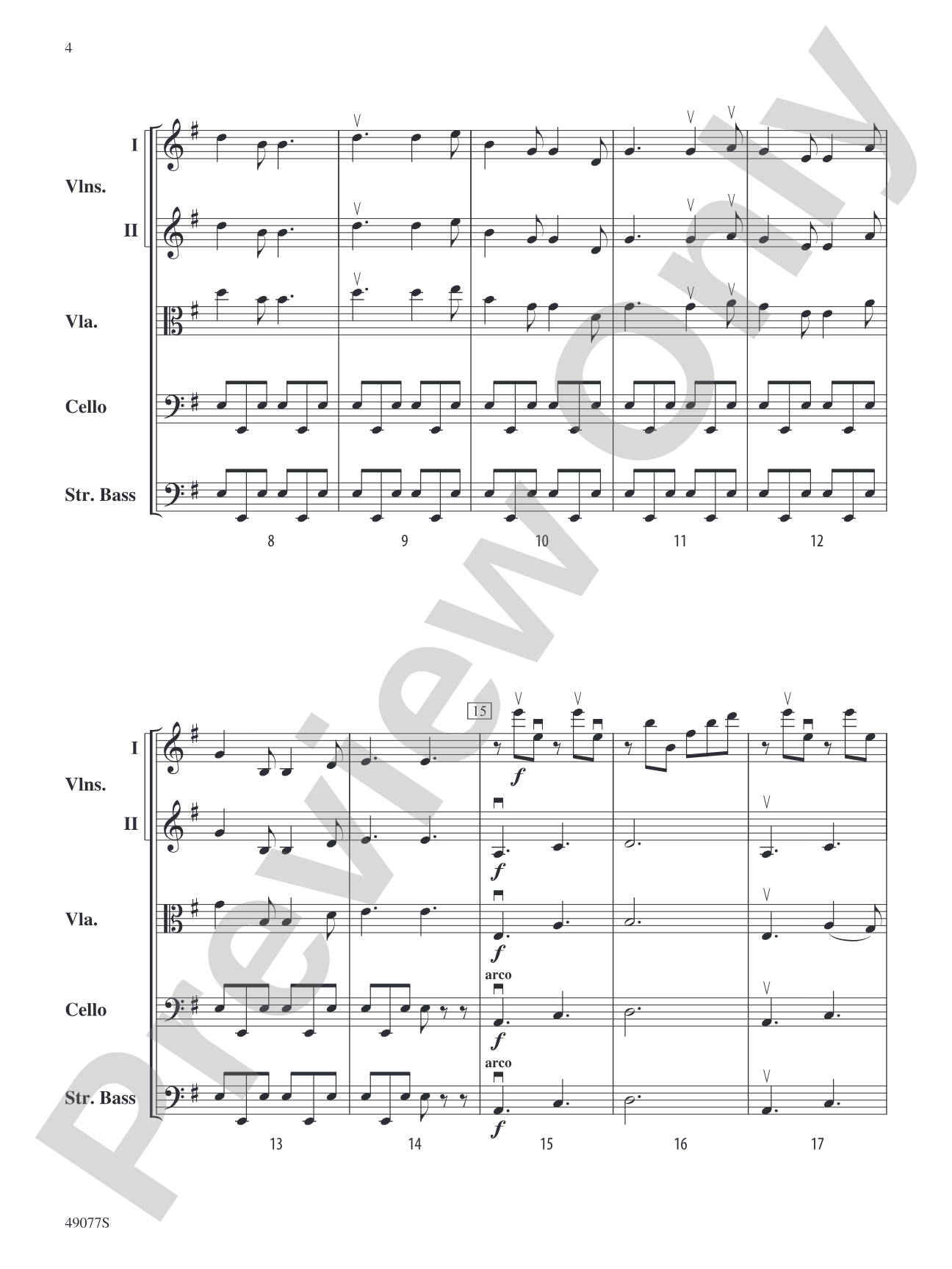 Yakama Variants: String Orchestra Conductor Score & Parts