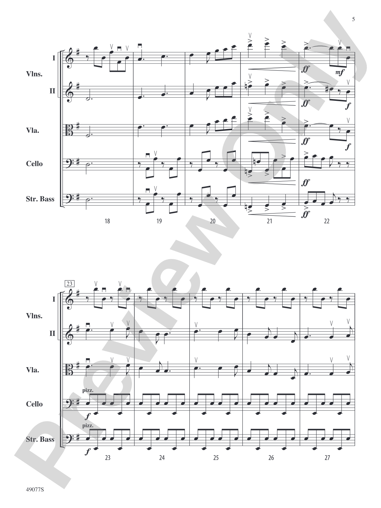 Yakama Variants: String Orchestra Conductor Score & Parts