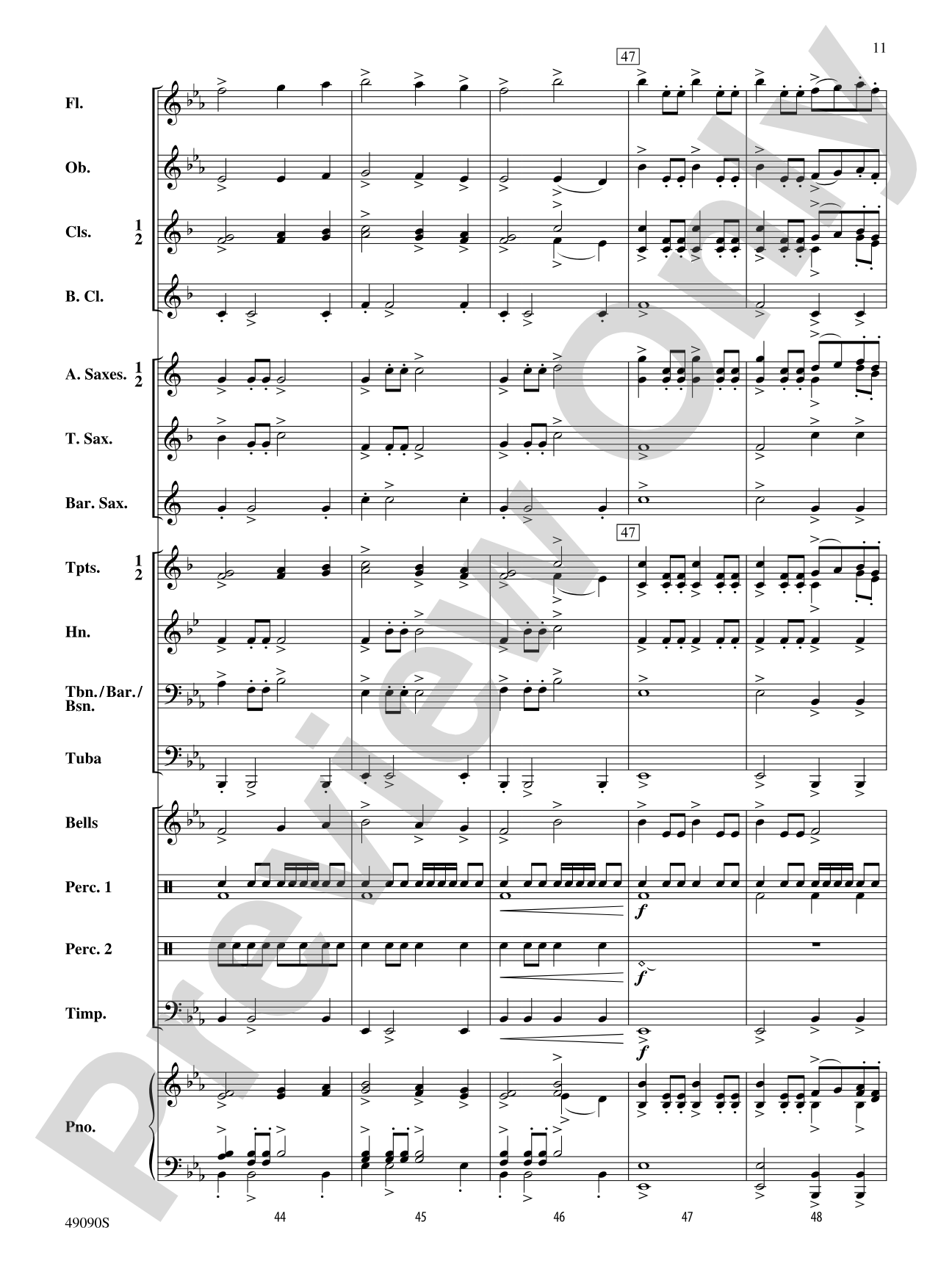 A Woodland Celebration: Concert Band Conductor Score & Parts