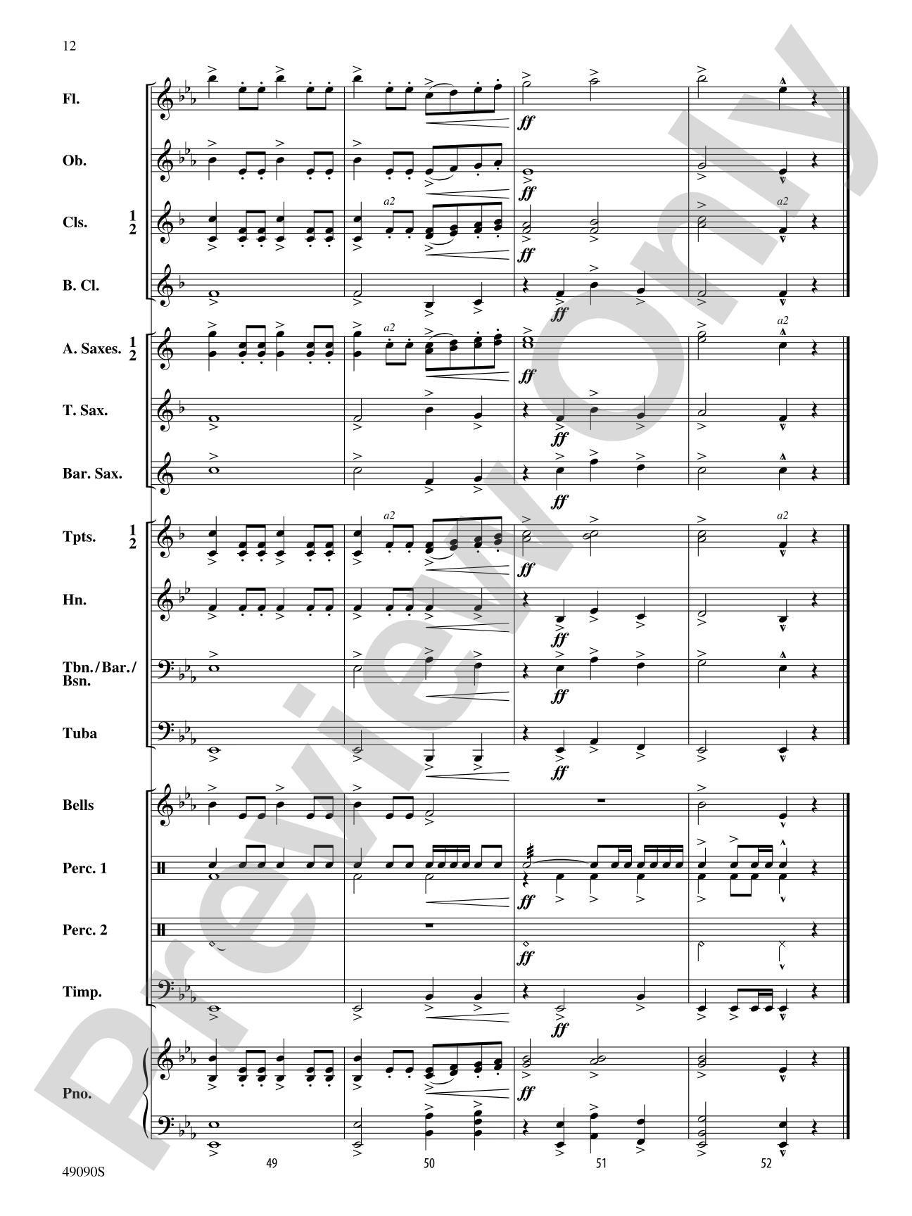 A Woodland Celebration: Concert Band Conductor Score & Parts