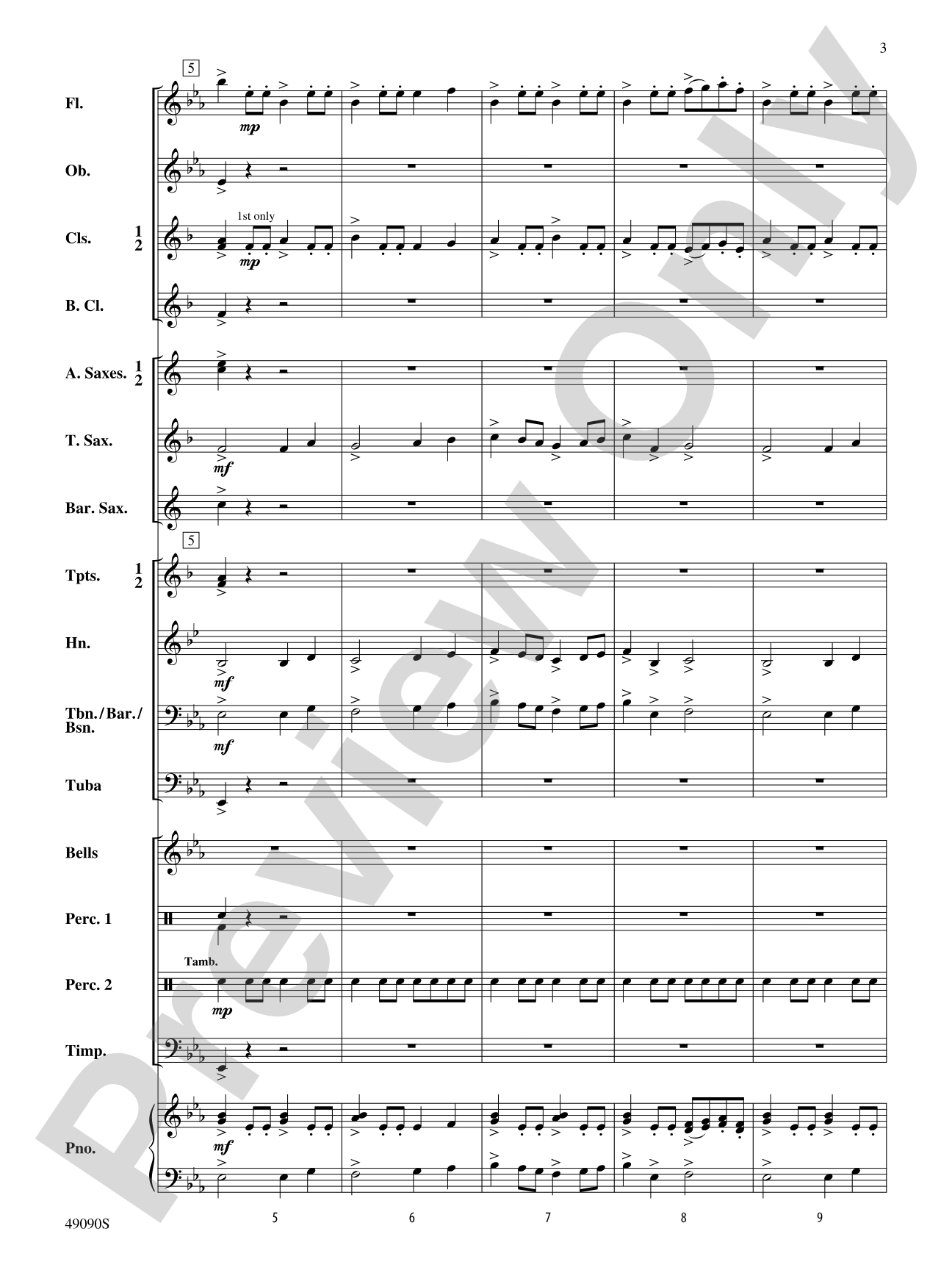 A Woodland Celebration: Concert Band Conductor Score & Parts