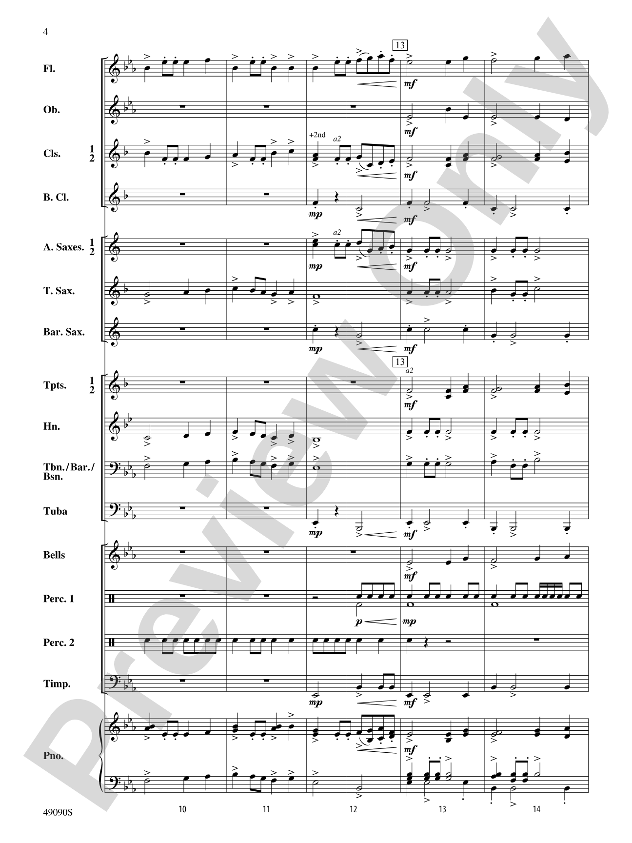 A Woodland Celebration: Concert Band Conductor Score & Parts