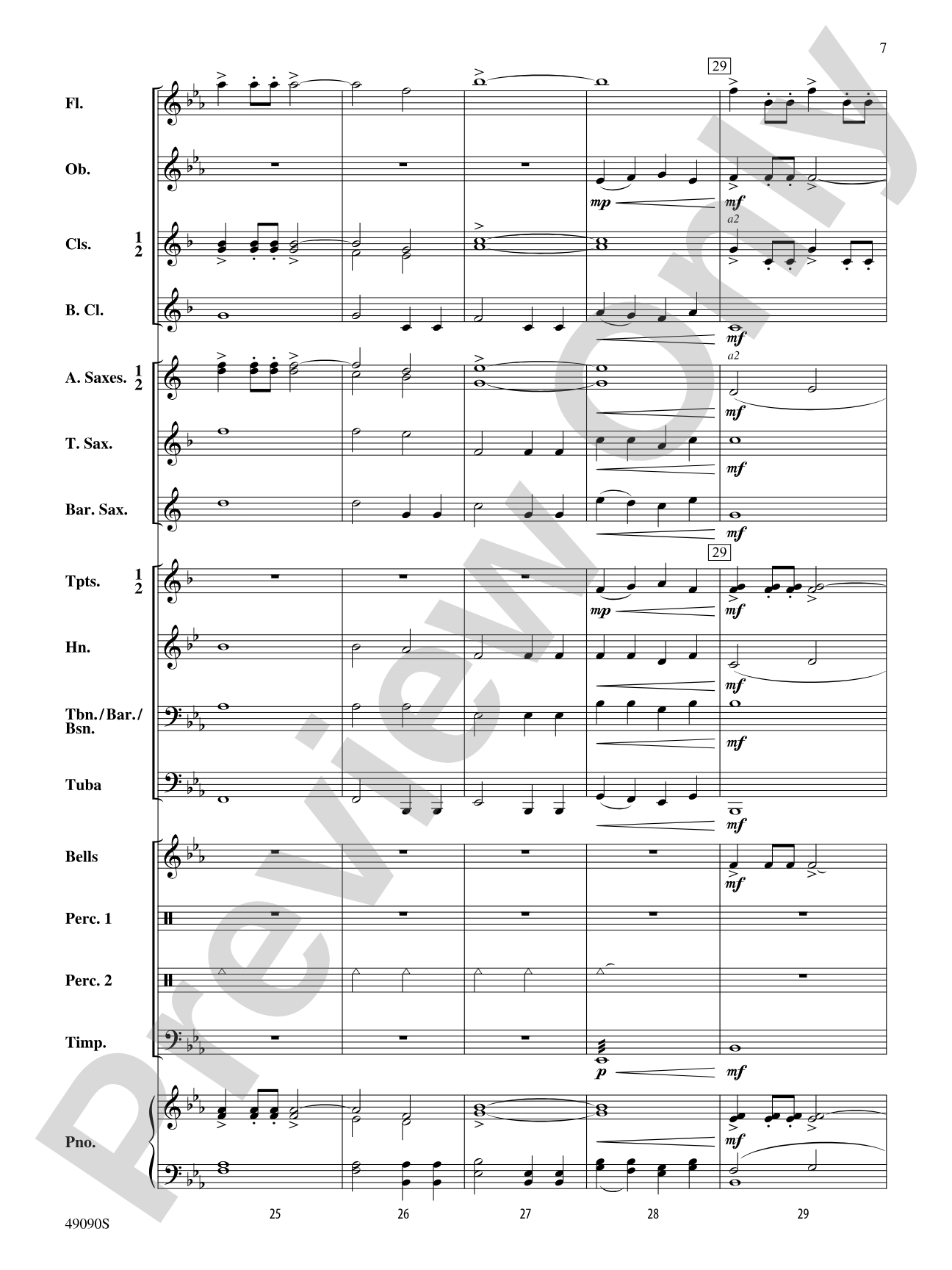 A Woodland Celebration: Concert Band Conductor Score & Parts