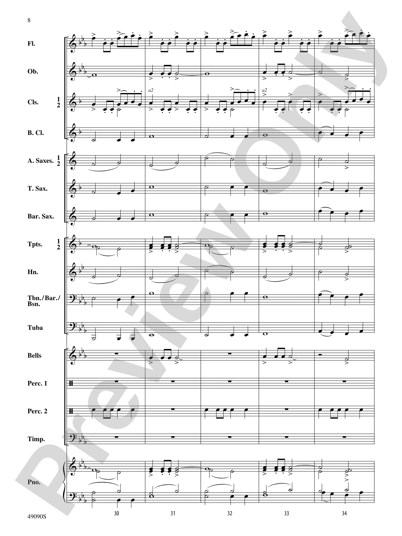 A Woodland Celebration: Concert Band Conductor Score & Parts