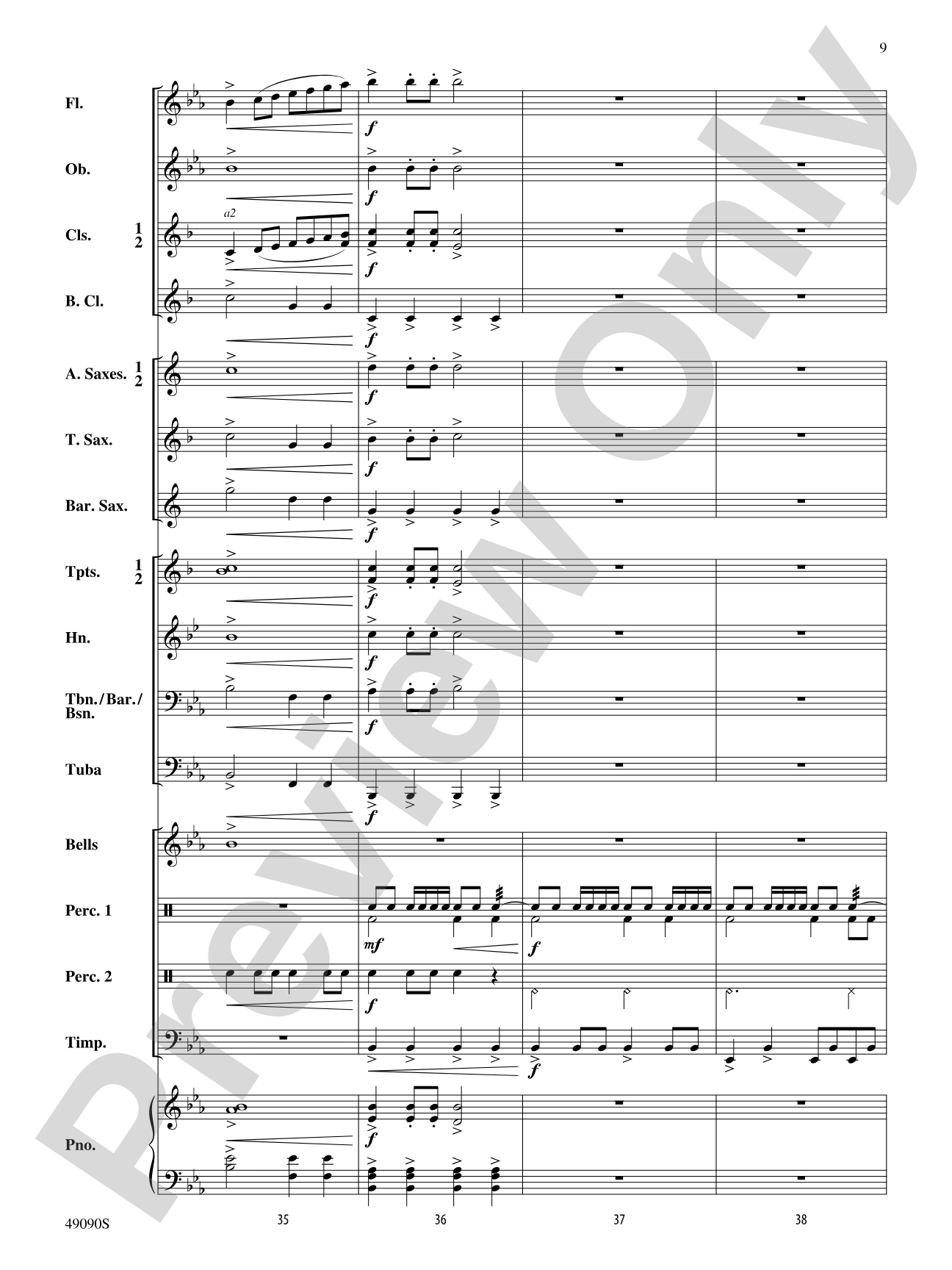 A Woodland Celebration: Concert Band Conductor Score & Parts