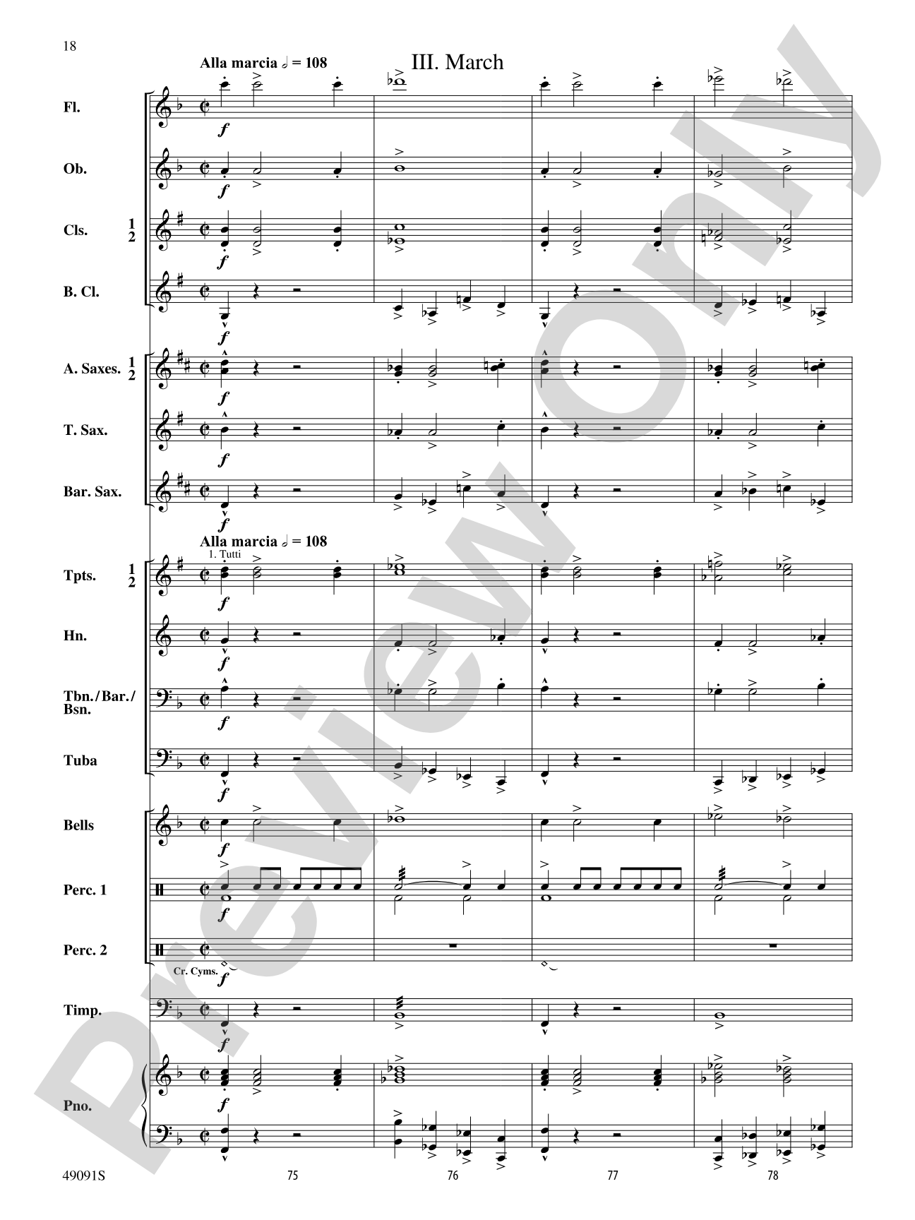 Skybridge Suite: Concert Band Conductor Score & Parts