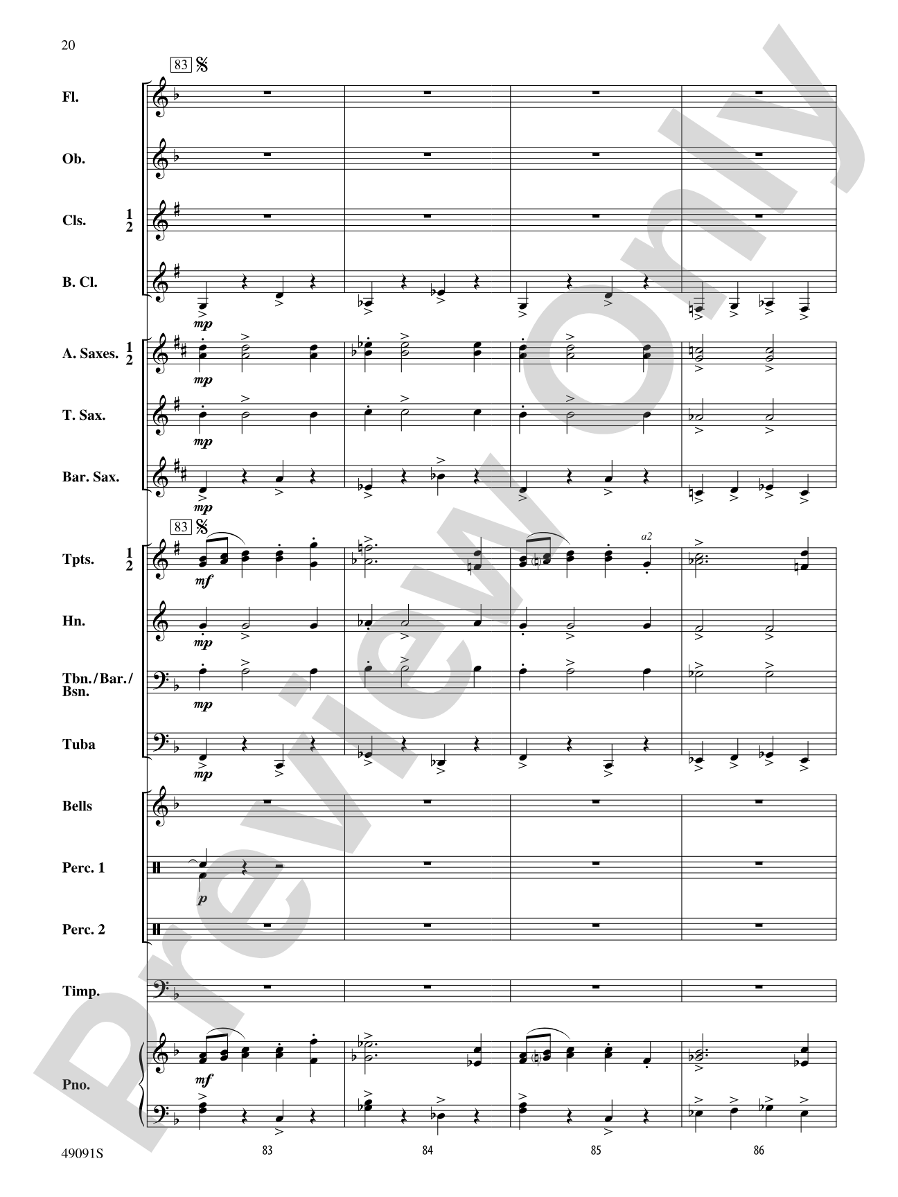 Skybridge Suite: Concert Band Conductor Score & Parts
