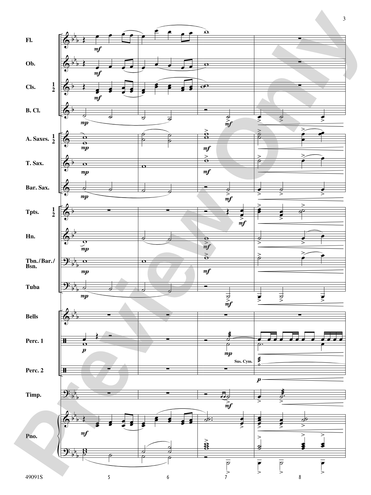 Skybridge Suite: Concert Band Conductor Score & Parts