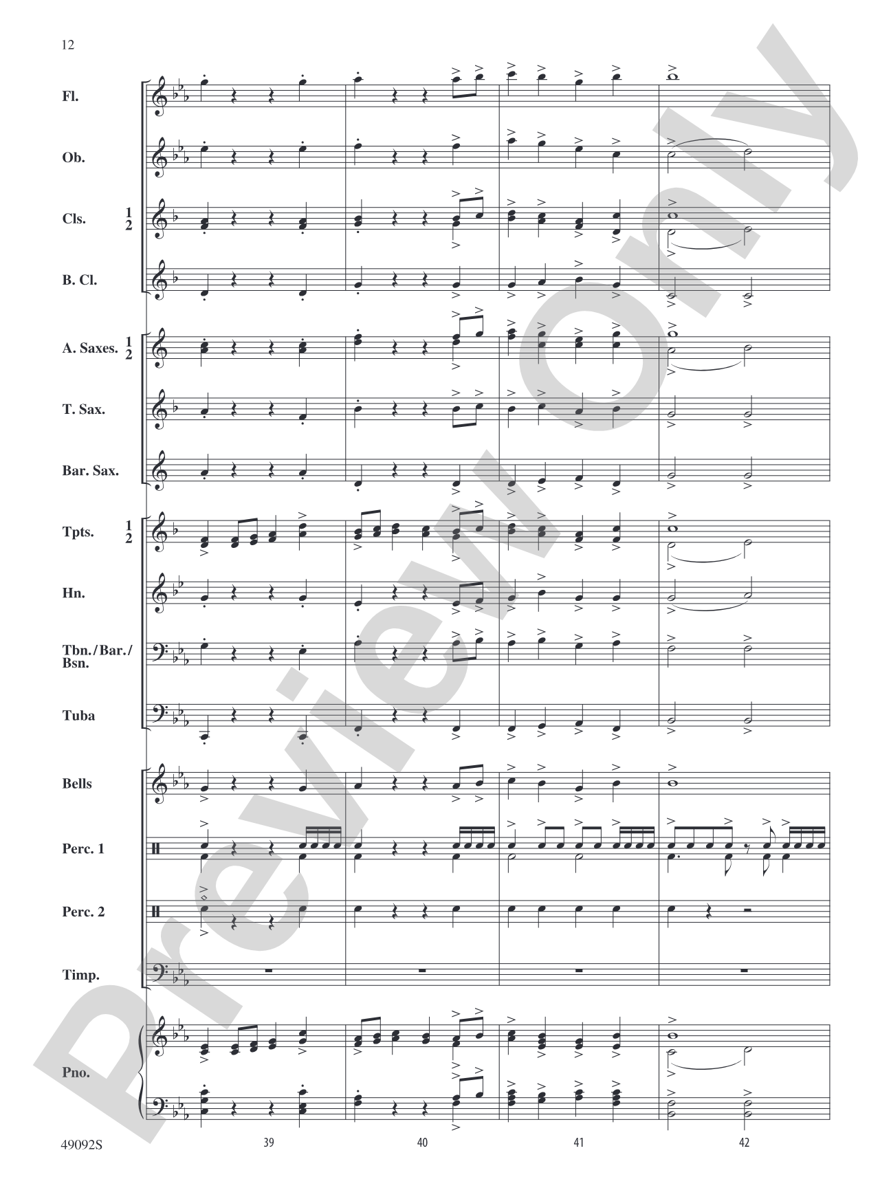 Liftoff: Concert Band Conductor Score & Parts