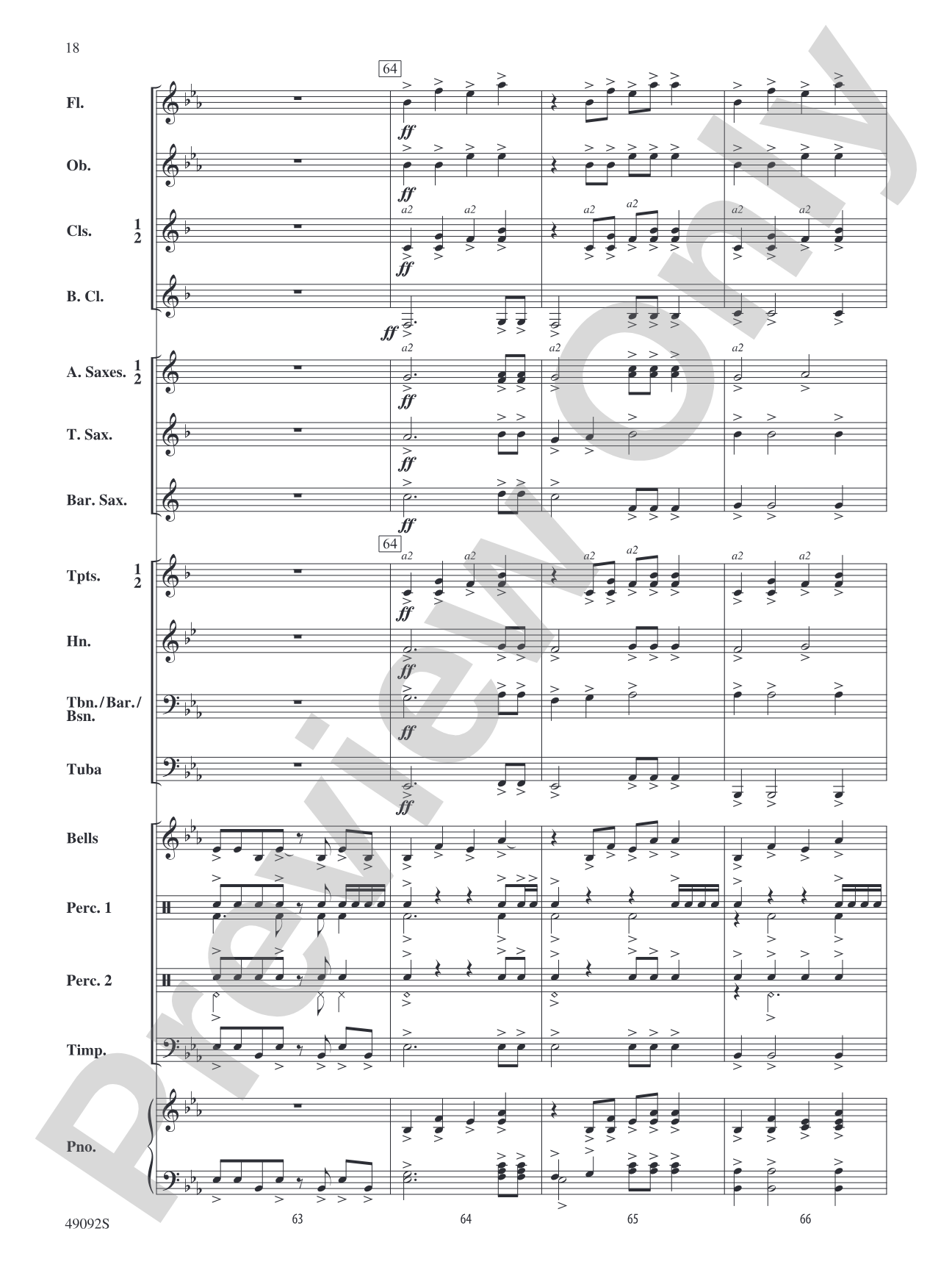 Liftoff: Concert Band Conductor Score & Parts