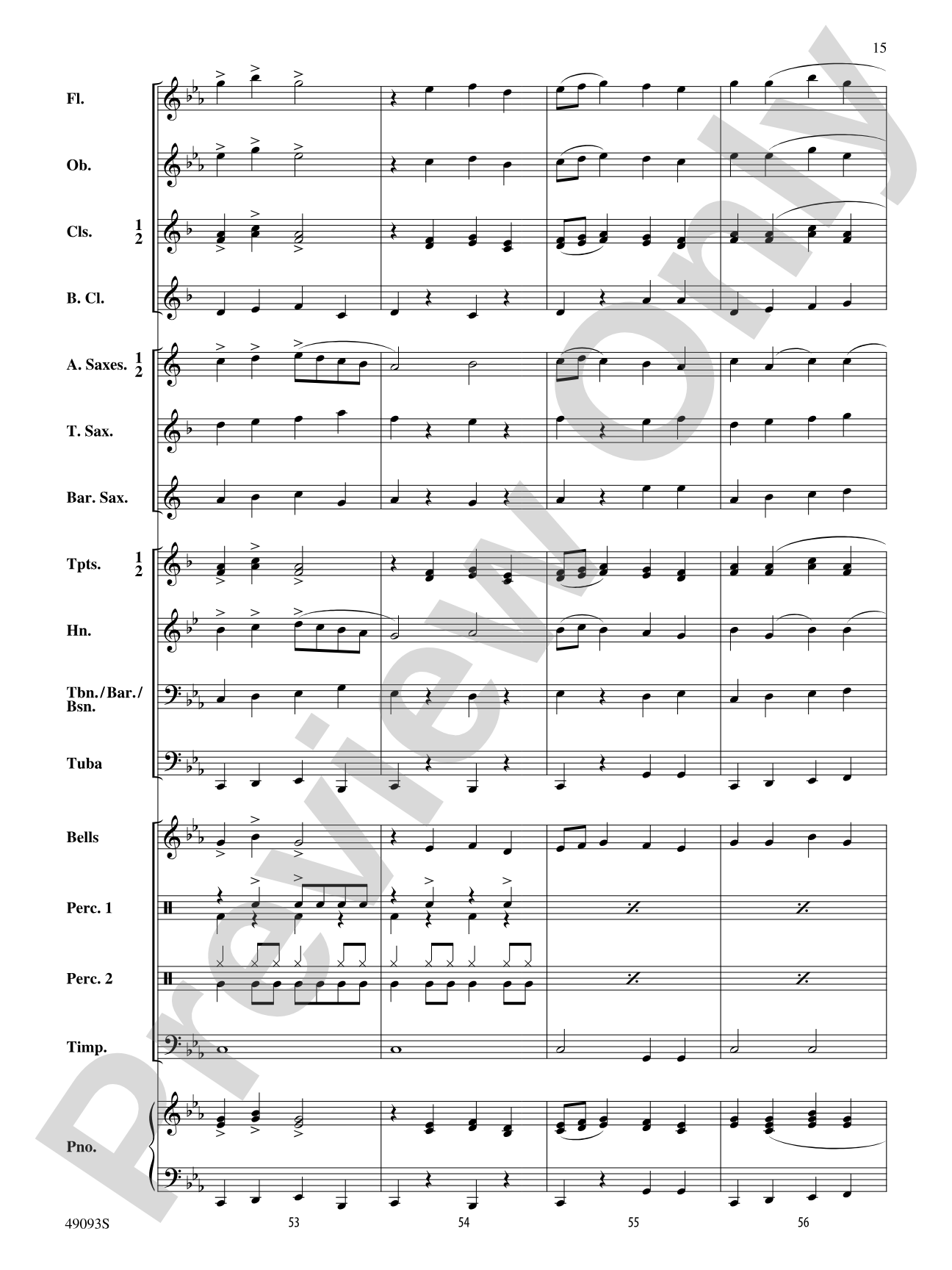 Cool Breeze: Concert Band Conductor Score & Parts