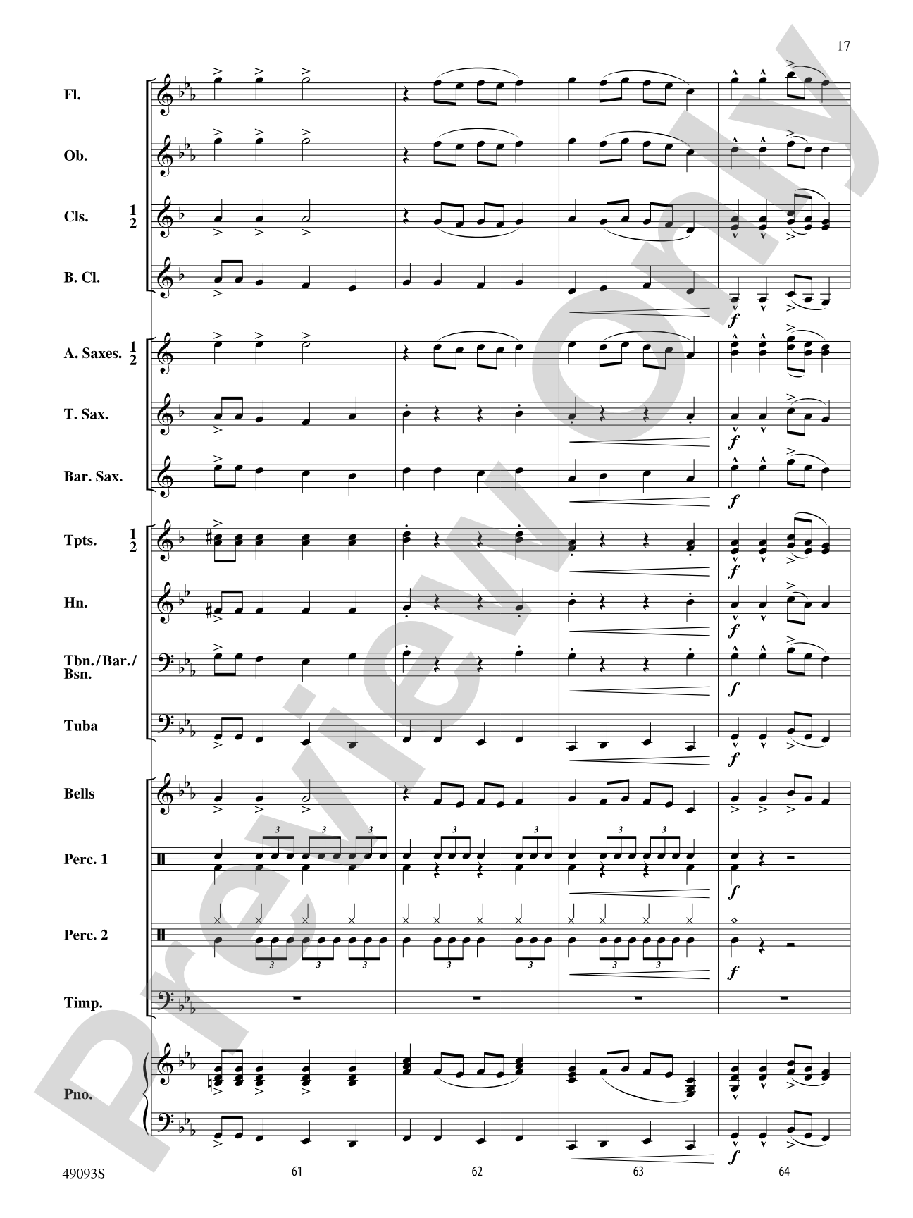Cool Breeze: Concert Band Conductor Score & Parts