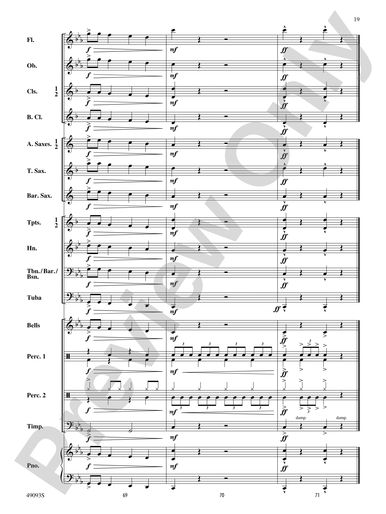Cool Breeze: Concert Band Conductor Score & Parts