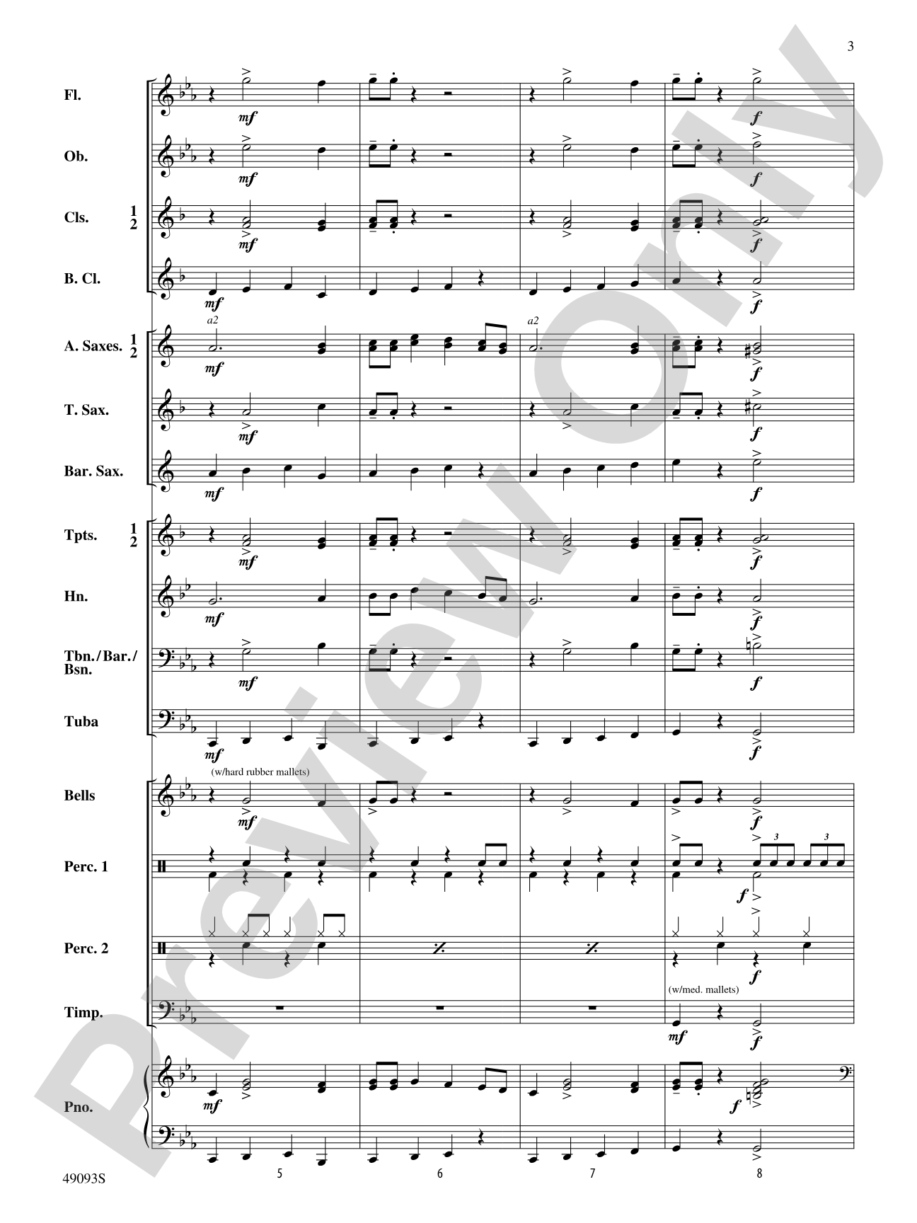 Cool Breeze: Concert Band Conductor Score & Parts
