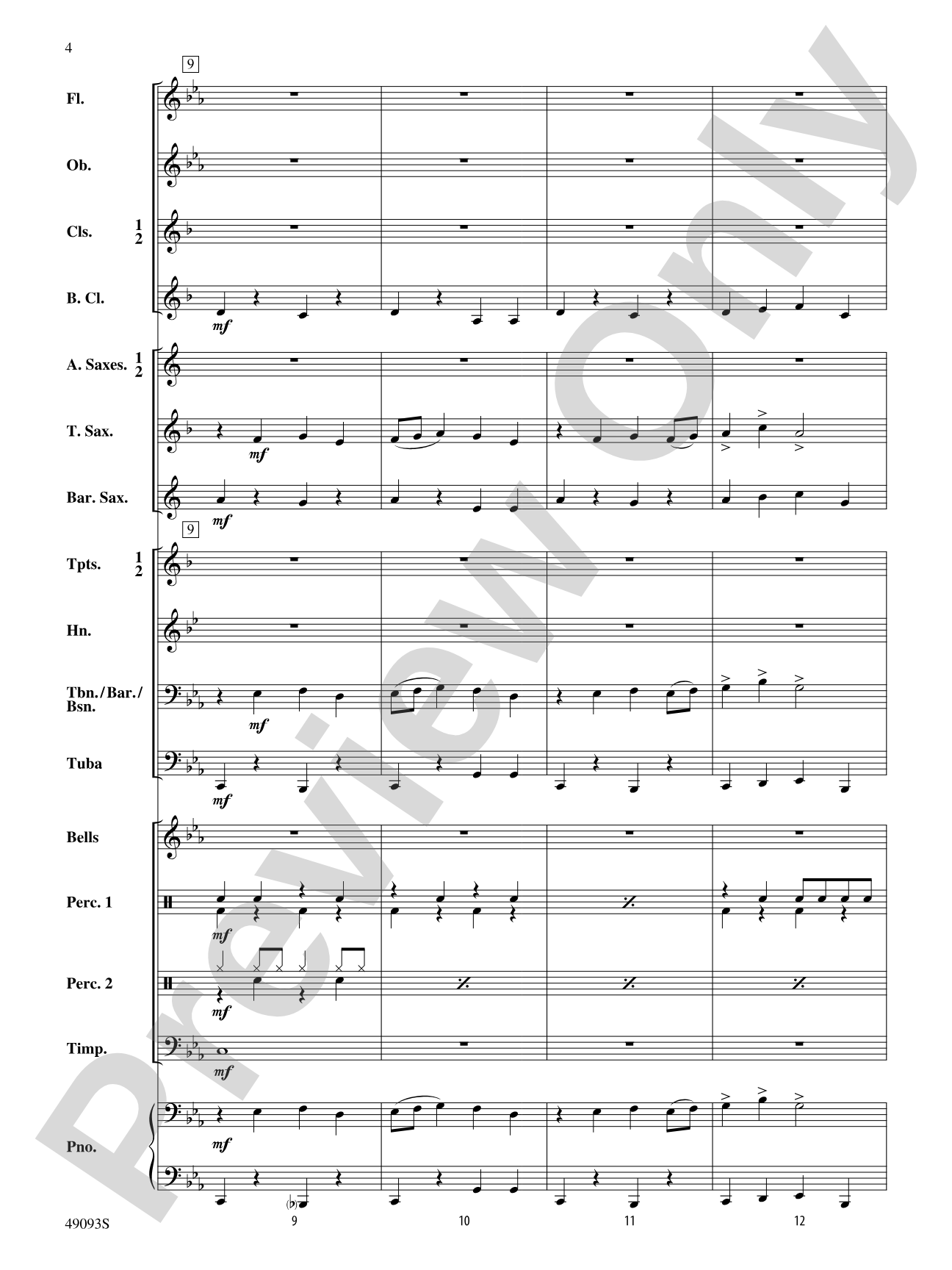 Cool Breeze: Concert Band Conductor Score & Parts