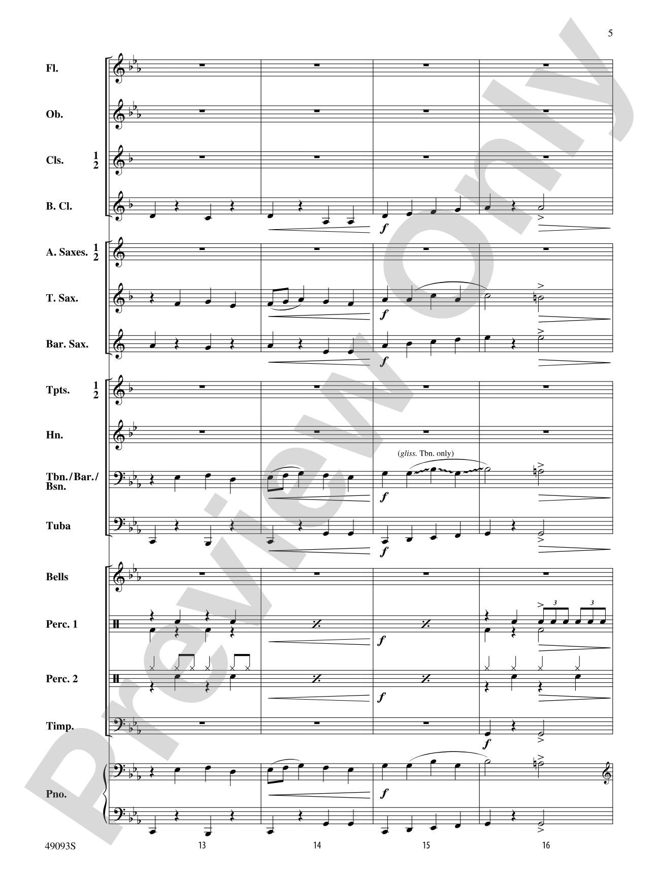 Cool Breeze: Concert Band Conductor Score & Parts