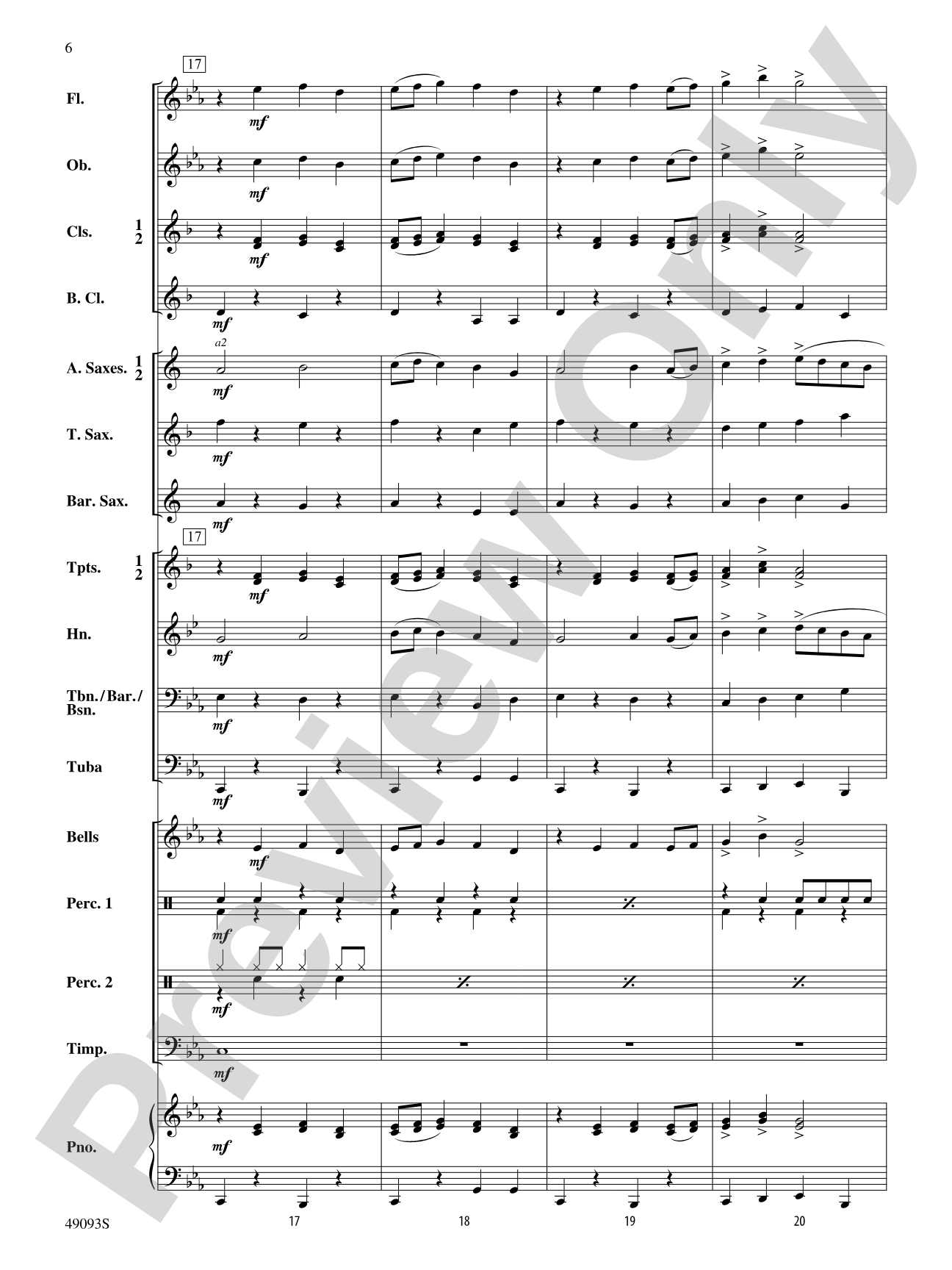 Cool Breeze: Concert Band Conductor Score & Parts
