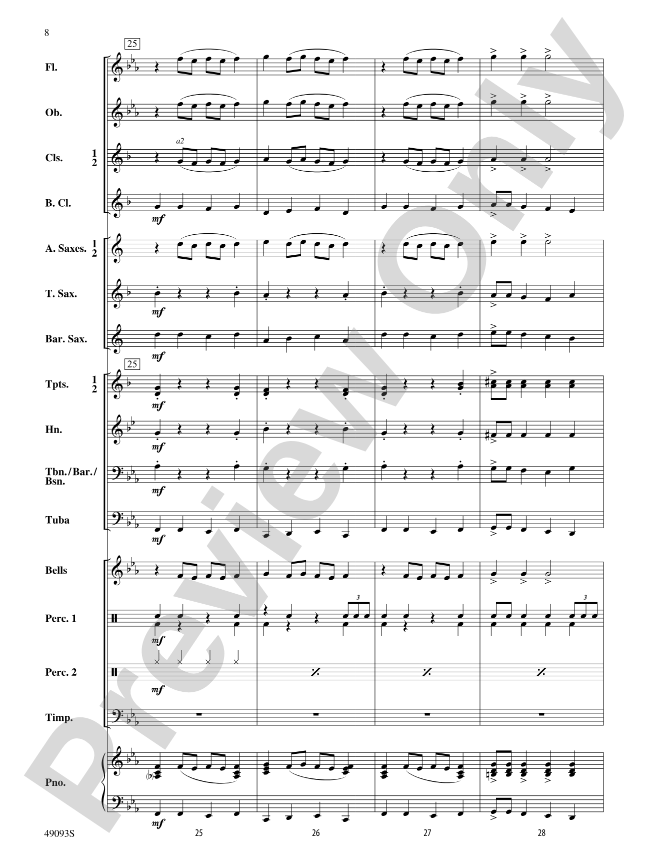 Cool Breeze: Concert Band Conductor Score & Parts
