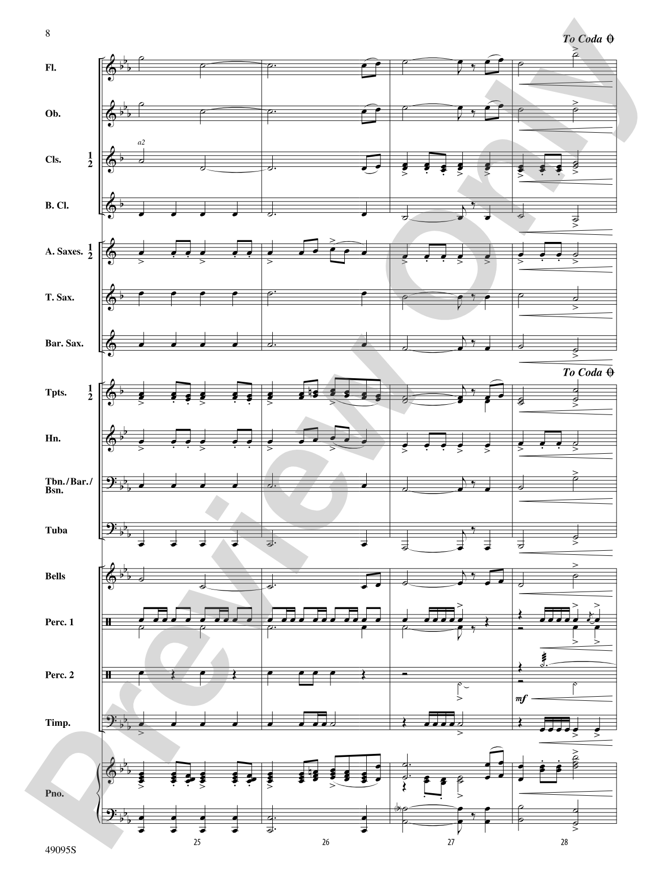 Return to Camelot: Concert Band Conductor Score & Parts