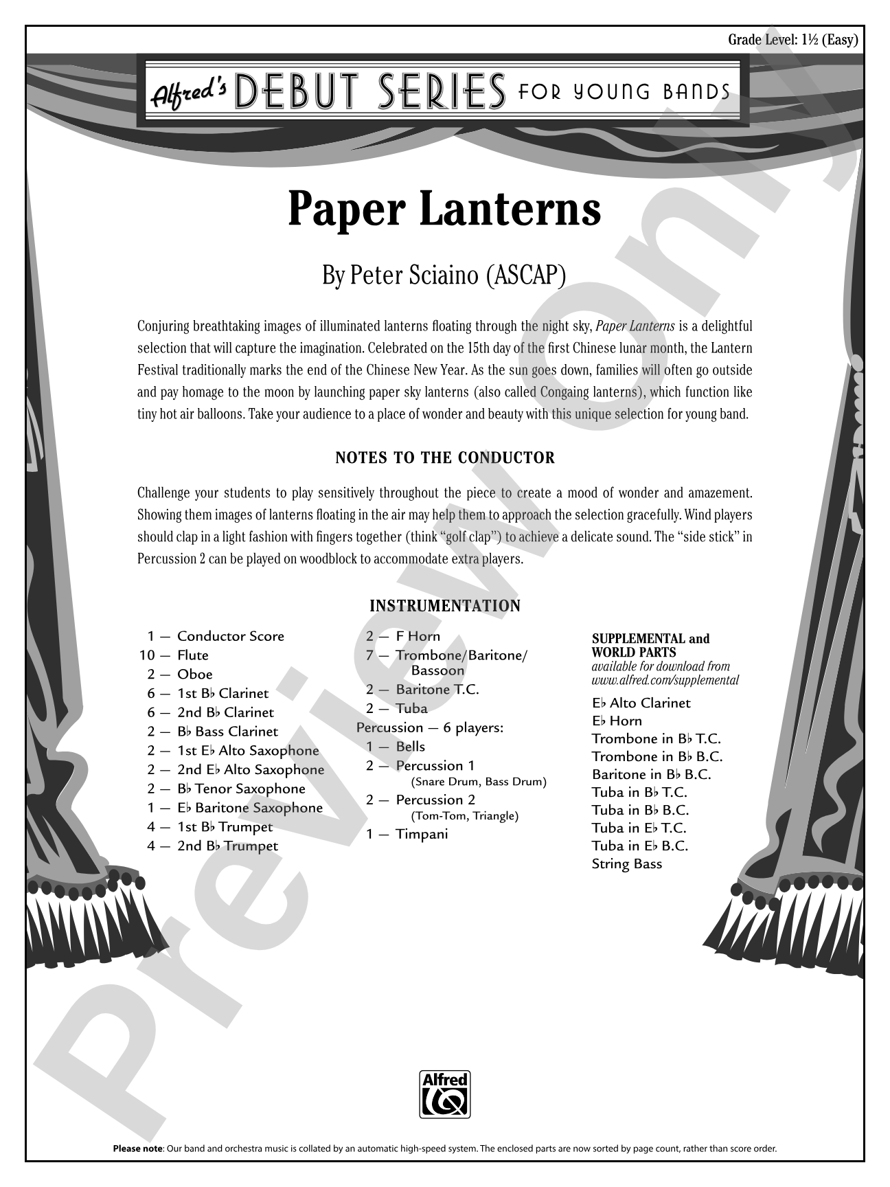 Paper Lanterns: Score
