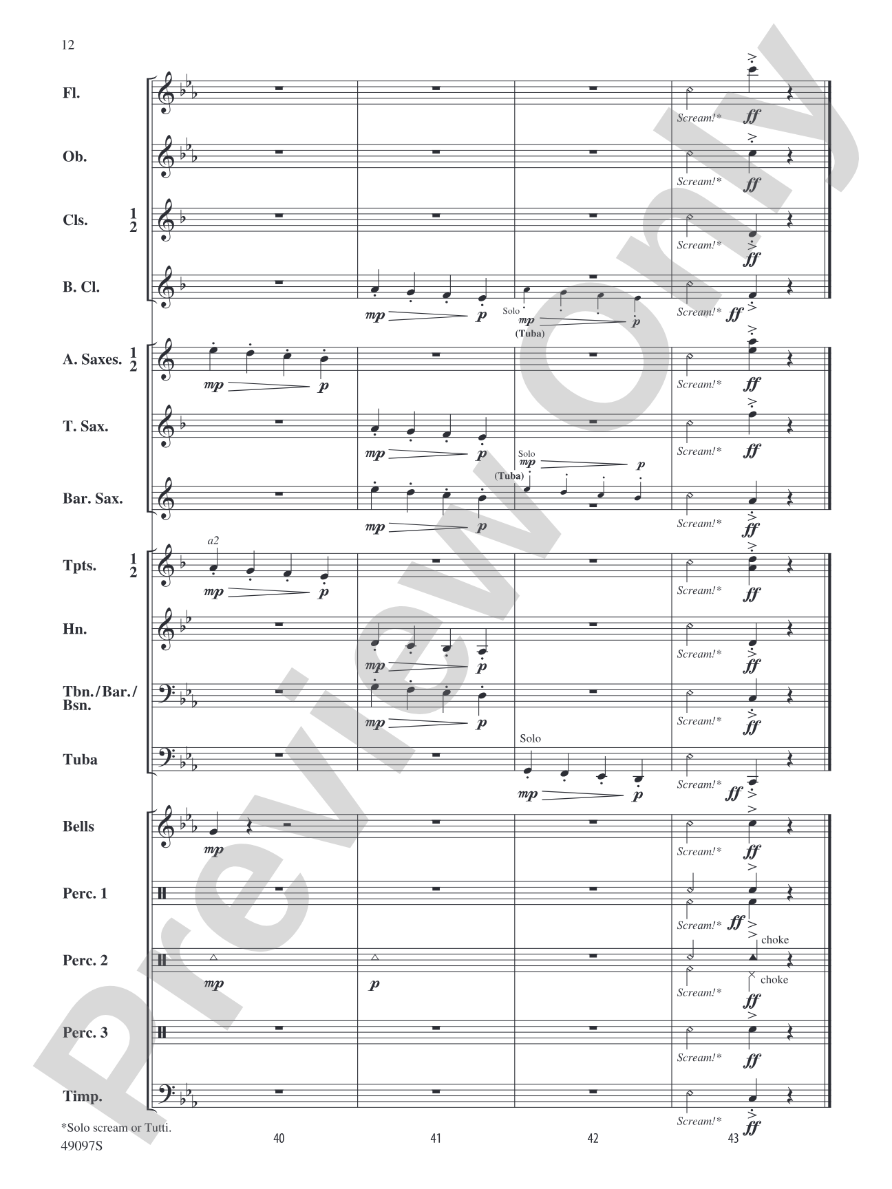 Monsters, Unite!: Concert Band Conductor Score & Parts