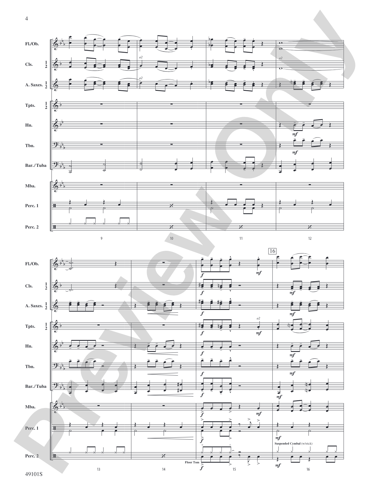 Groovin': Concert Band Conductor Score & Parts