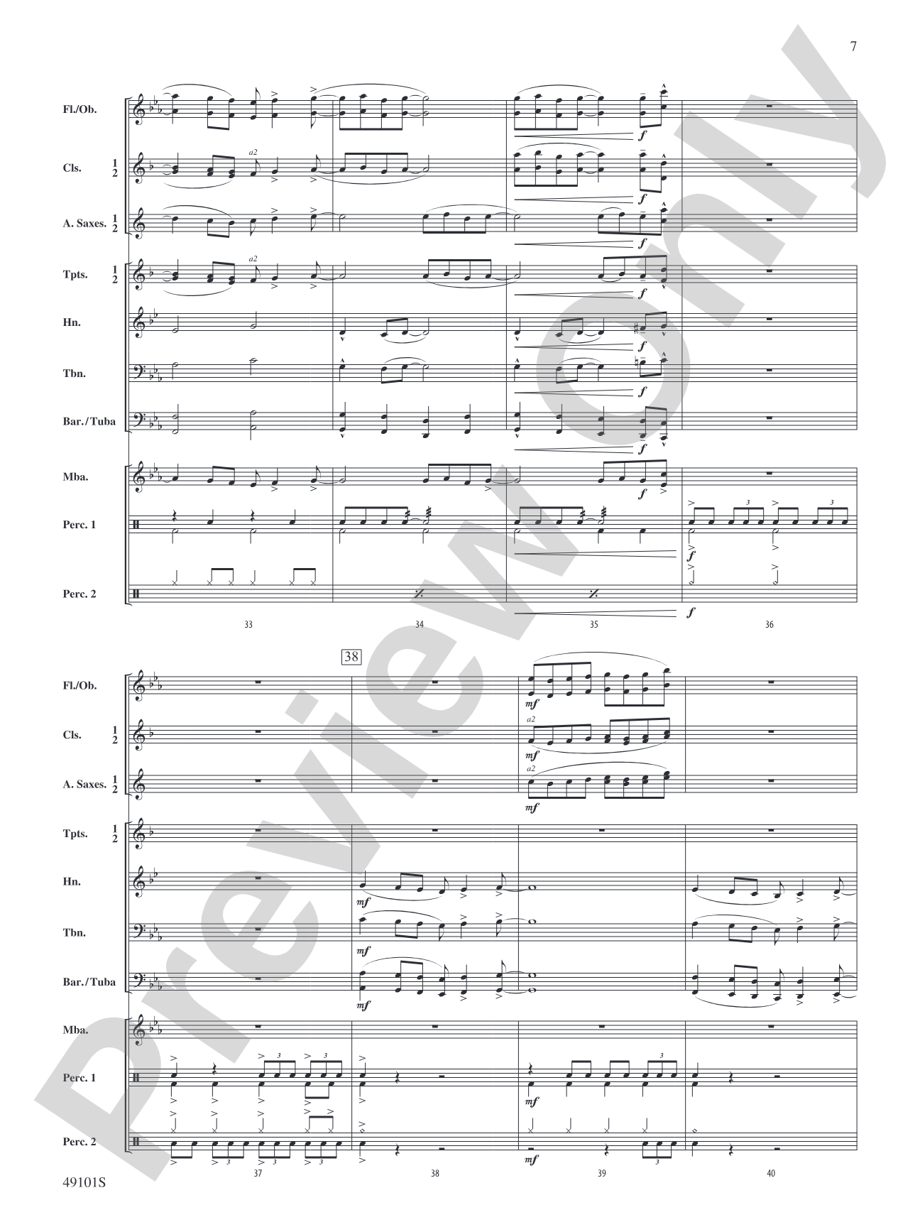 Groovin': Concert Band Conductor Score & Parts
