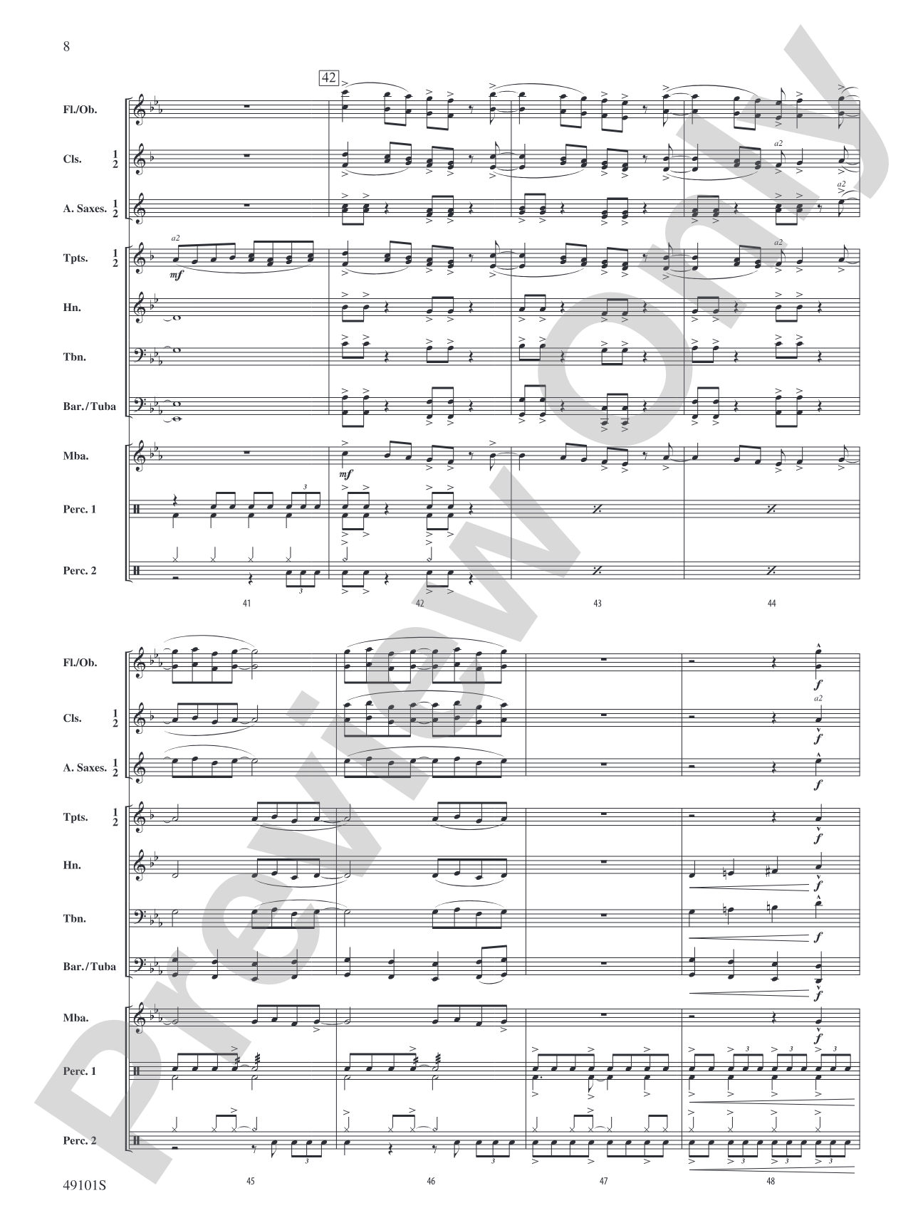 Groovin': Concert Band Conductor Score & Parts